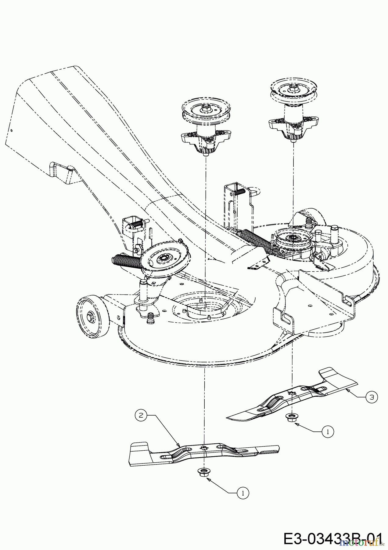  Hanseatic Lawn tractors 92-116 T 13A2763E621  (2018) Blades