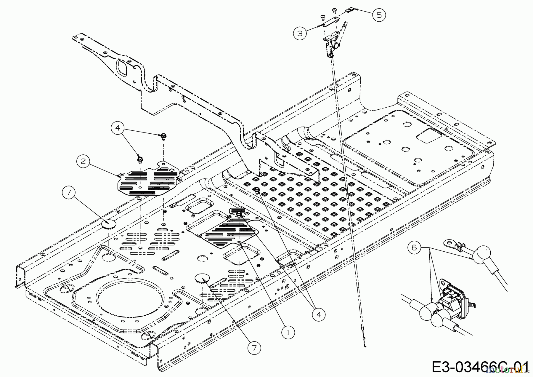 Cub Cadet Zero Turn XZ1 127 17BICACQ603 (2017) Bracket plates frame