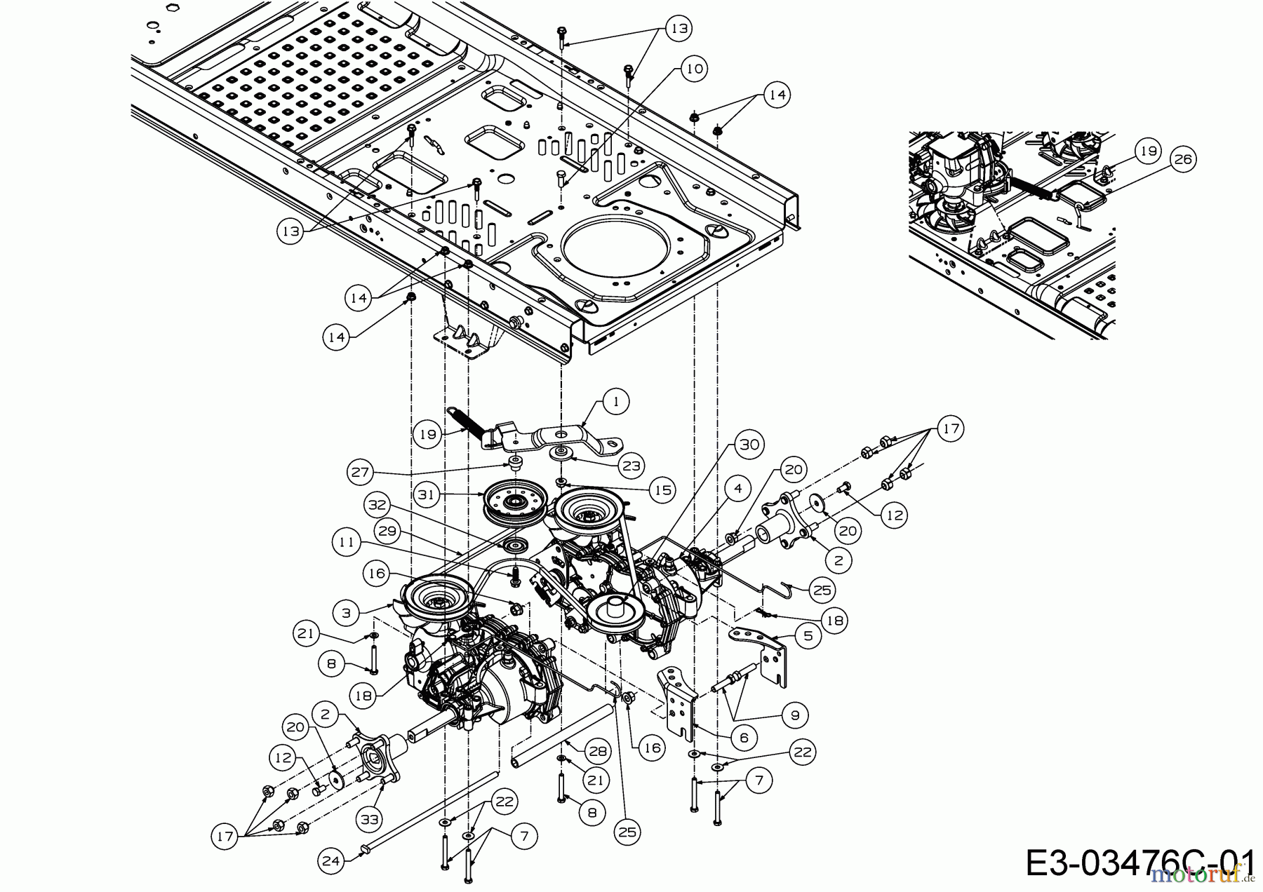  Cub Cadet Zero Turn XZ 2-50 17AICBDQ603  (2017) Drive system