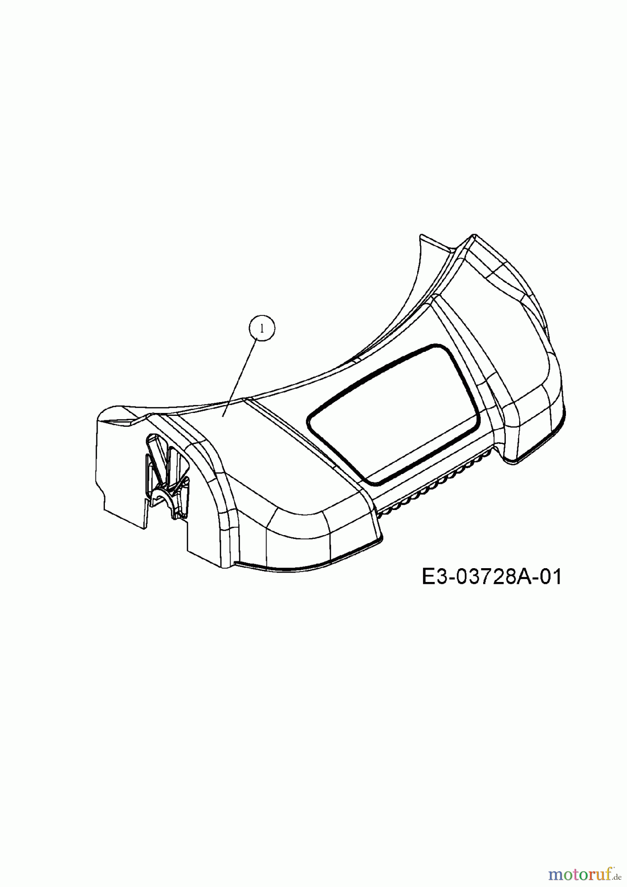  MTD Petrol mower self propelled 48 SPHW 12A-11CQ600  (2009) Cover front axle