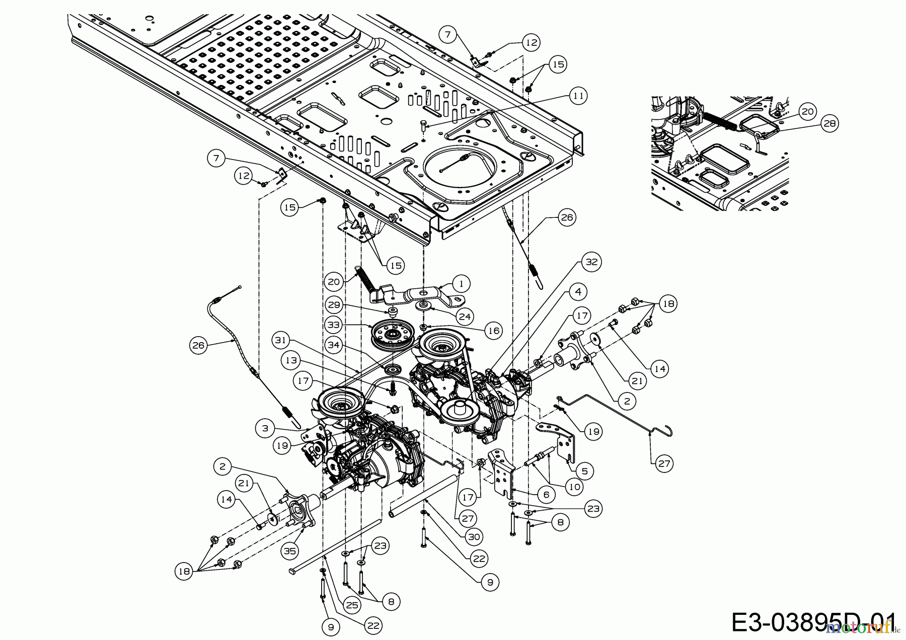  Massey Ferguson Zero Turn MF 50-22 ZT 17ARCACQ695  (2018) Drive system