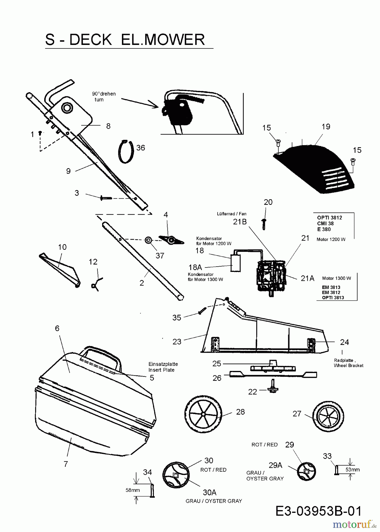  Mastercut Electric mower E 380 18B-S0J-659  (2009) Basic machine