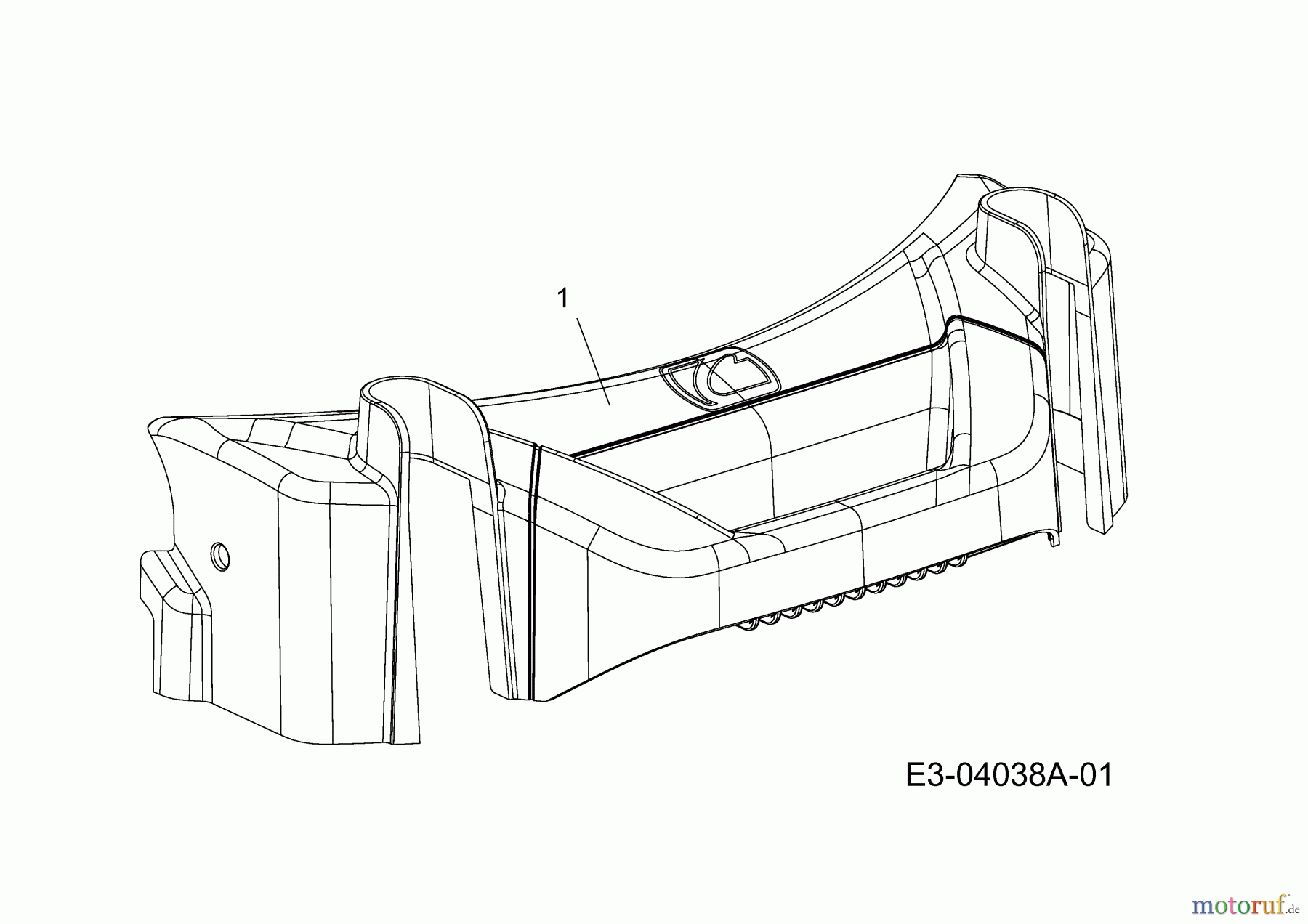  Cub Cadet Petrol mower self propelled CC 53 SPO W 12AQC6J3603  (2015) Cover front axle