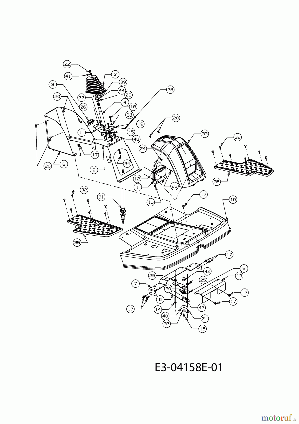Cub Cadet Zero Turn FMZ 50 17CI4BFP603 (2011) Pedals