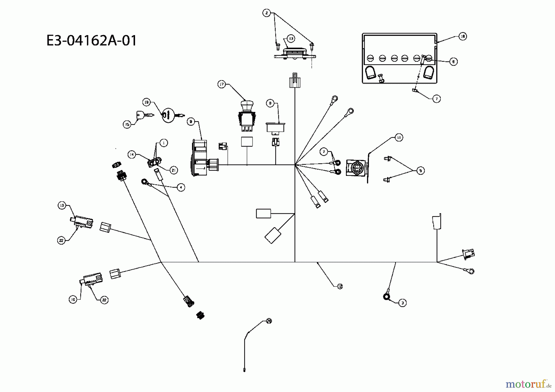 Cub Cadet Zero Turn FMZ 50 17AI4BFP603 (2008) Electric parts