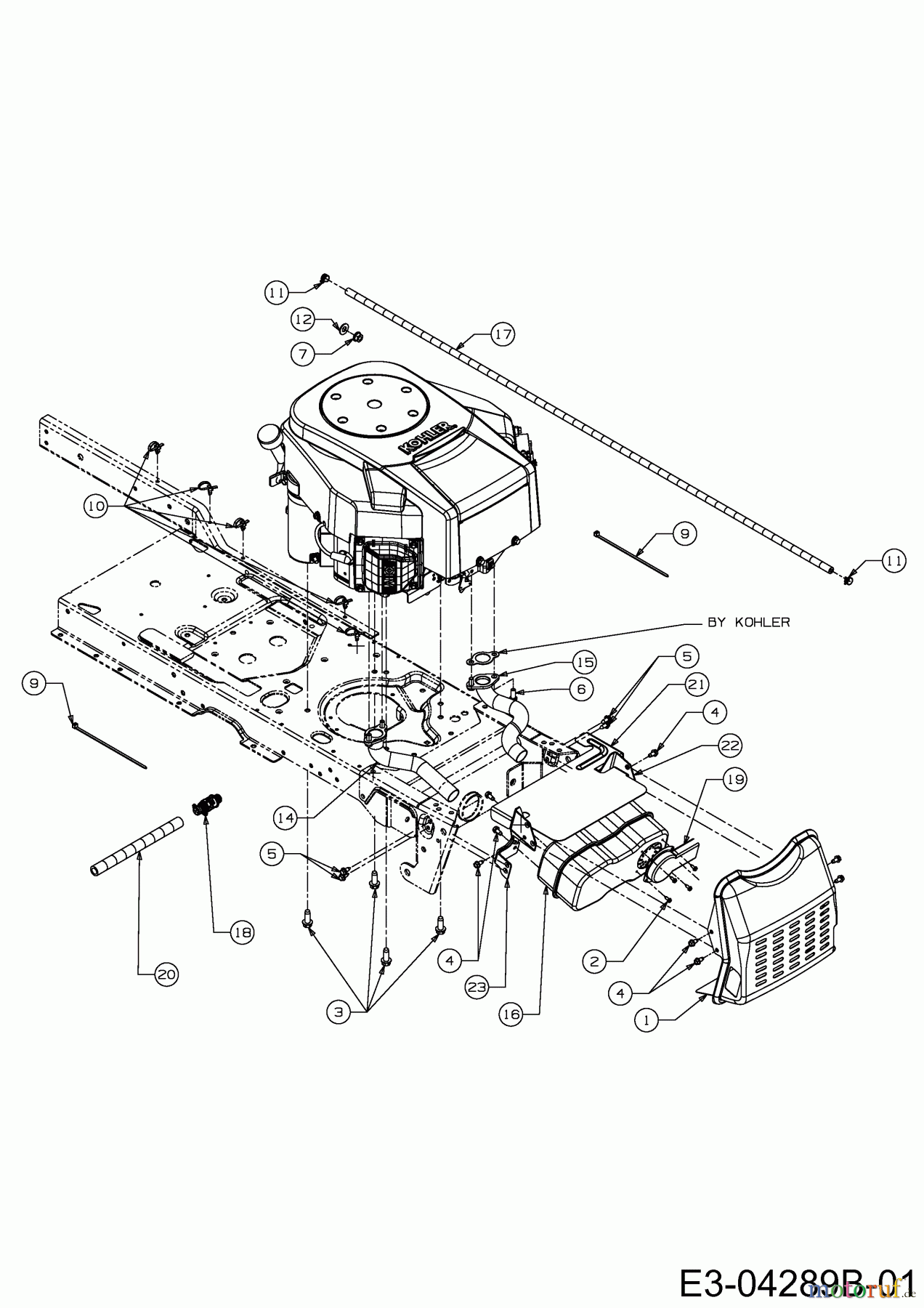  Cub Cadet Zero Turn i 1050 17AF9BKP330  (2011) Engine accessories