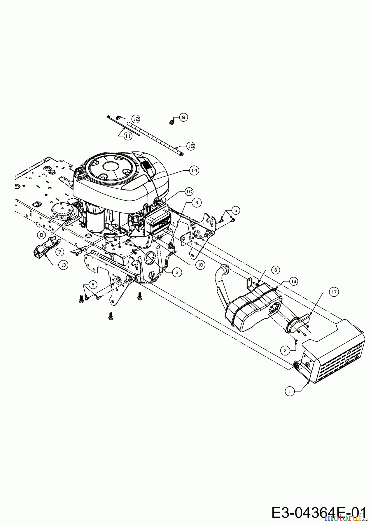  MTD Lawn tractors LT 96 Edition-Suisse 12/13 13CH771F679H  (2013) Engine accessories