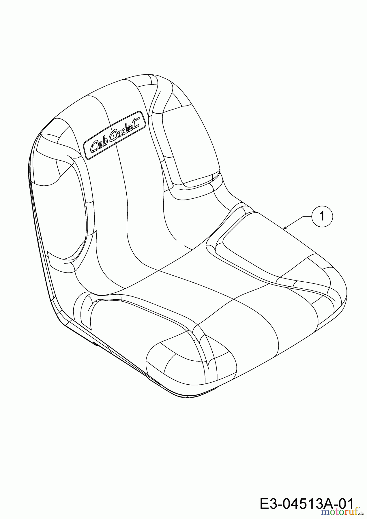  Cub Cadet Lawn tractors CC 1018 AN 13HD90AN603  (2015) Seat