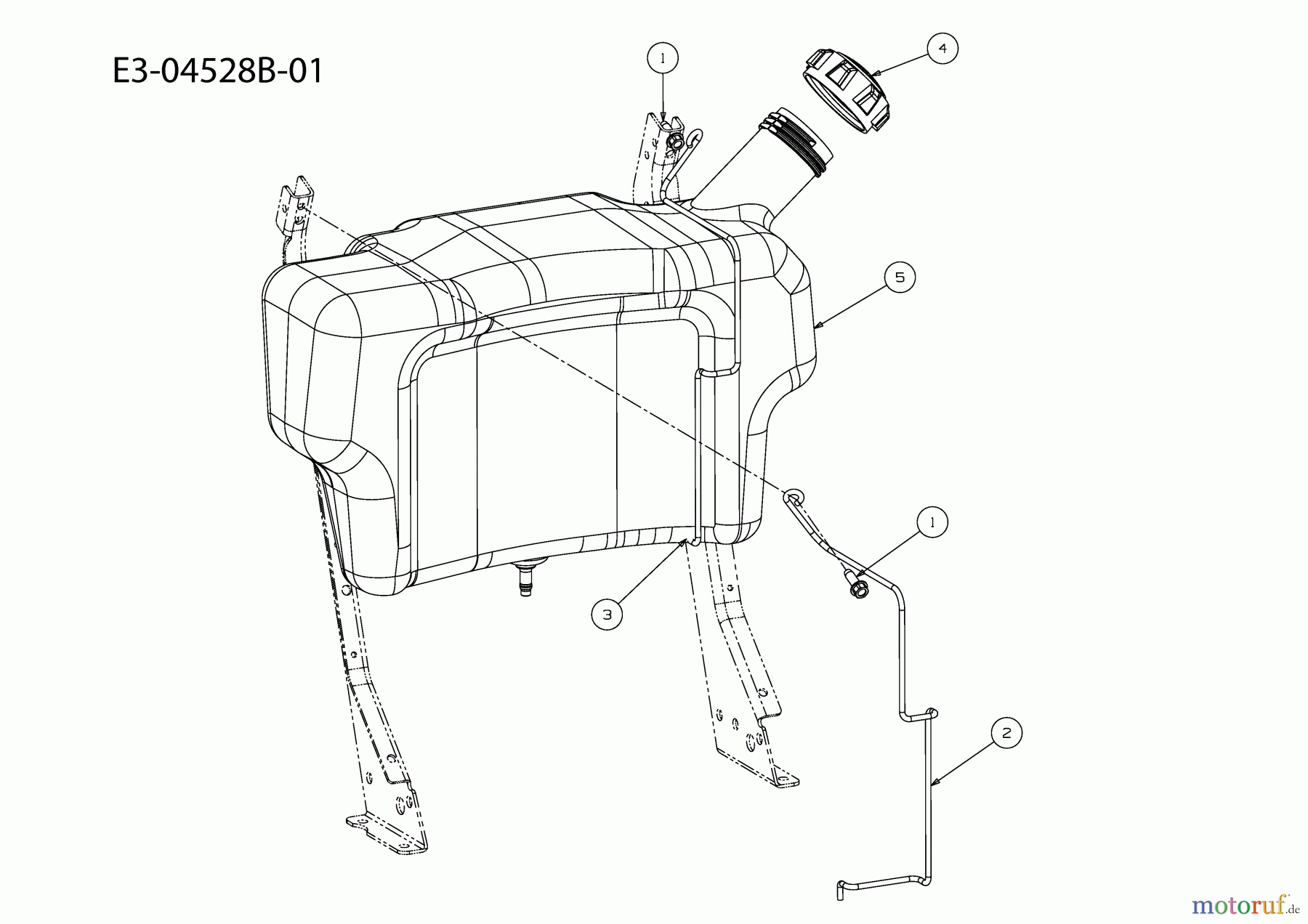 Yard-Man Lawn tractors HG 9160 K 13BG91YG643 (2010) Fuel tank 2,75 Gal