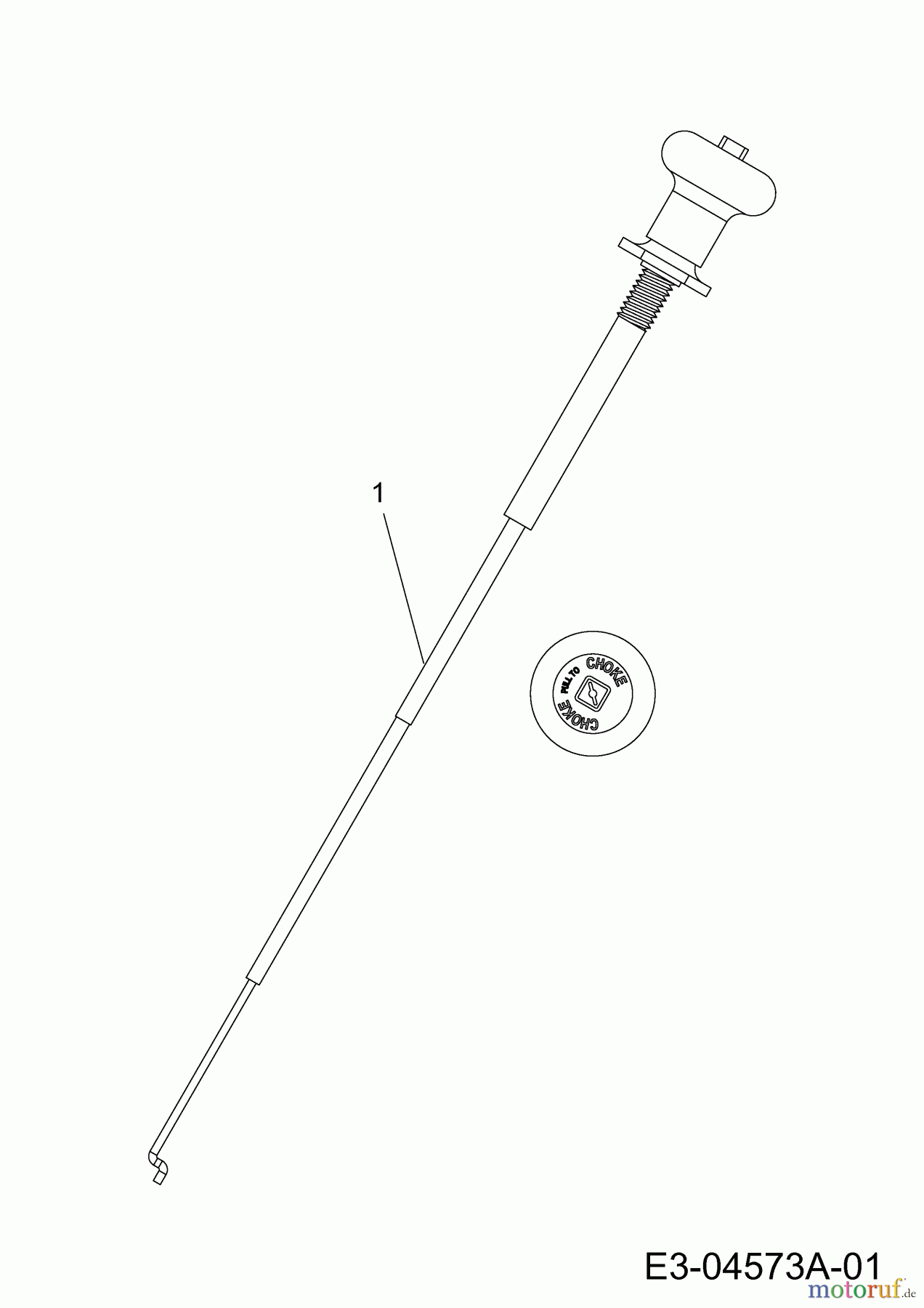  Cub Cadet Lawn tractors CC 1022 KHN 13AF91AN603  (2012) Choke control