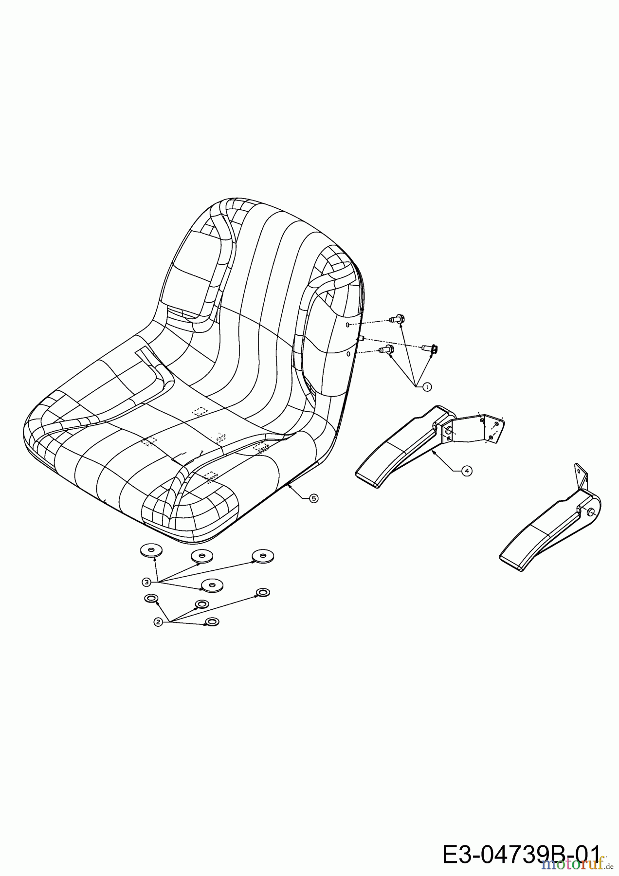  Cub Cadet Zero Turn All Rounder 1050 17AI9BKP603  (2012) Seat