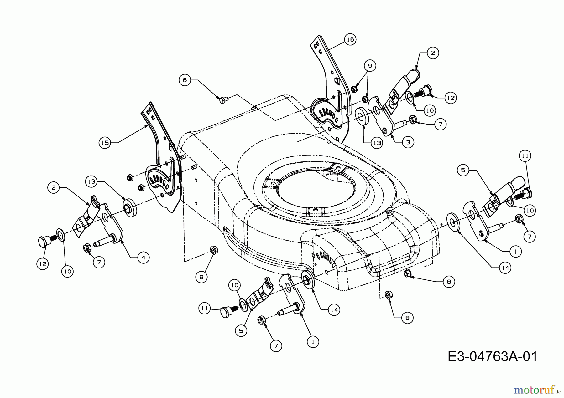  Mastercut Petrol mower P 400 11B-I1M8659  (2009) Cutting hight adjustment