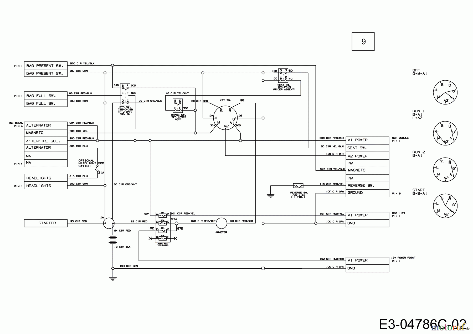  Champ Lawn tractors CHAMP 25-105 13AI517N679  (2010) Wiring diagram