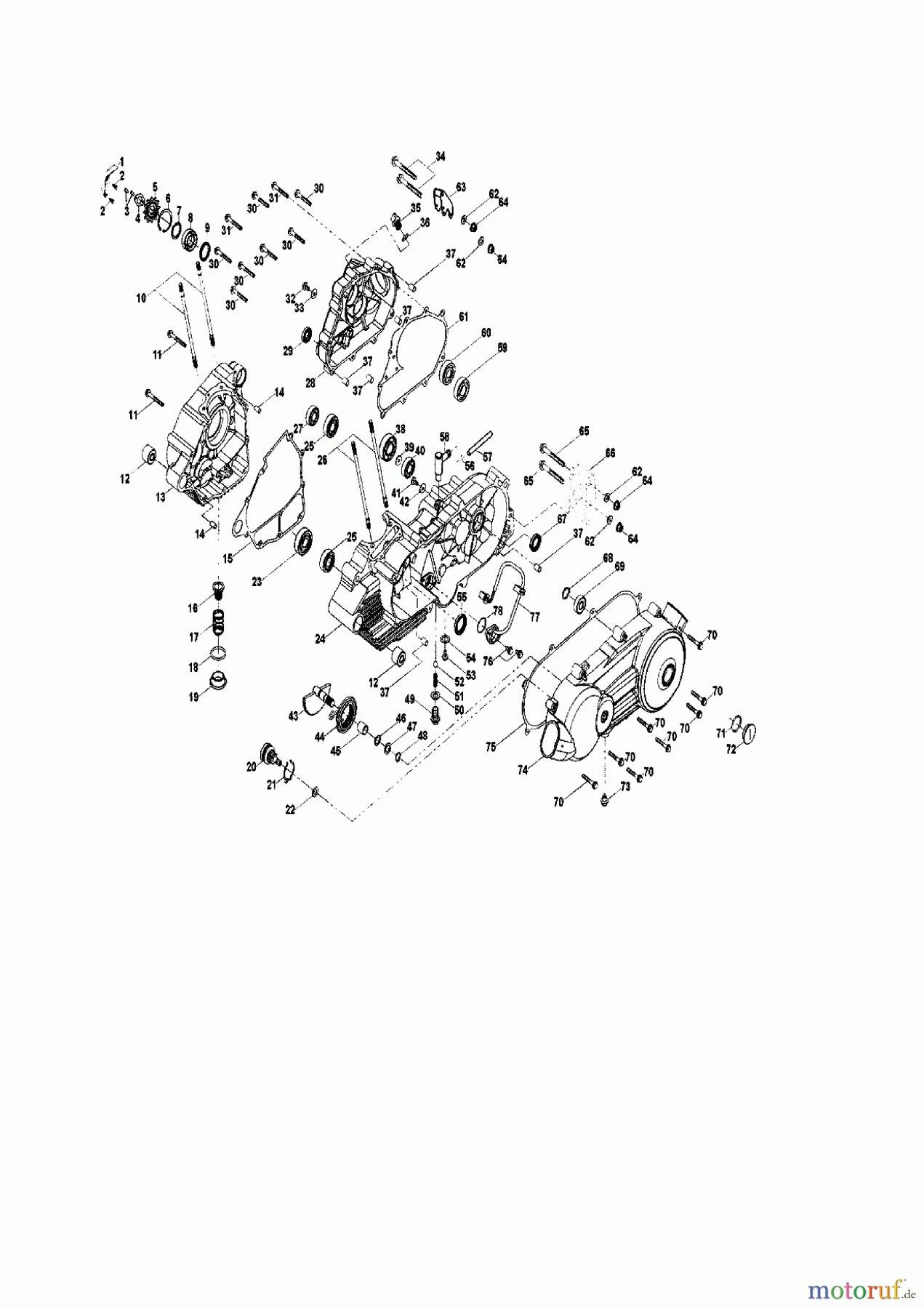  Cub Cadet Quads SS 230 36AA135O603  (2008) Crankcase