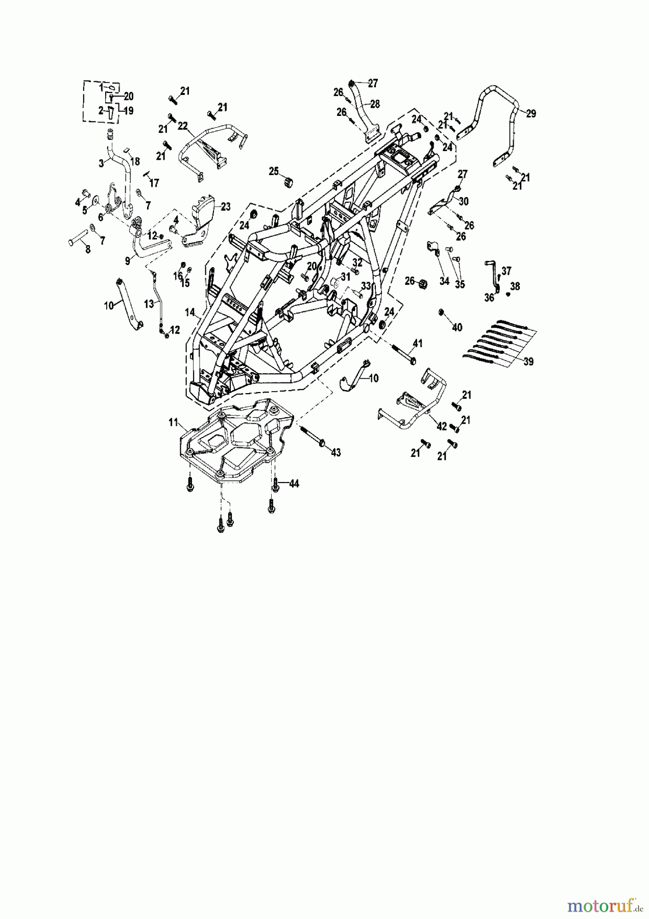  Cub Cadet Quads SS 230 36AA135O603  (2008) Frame