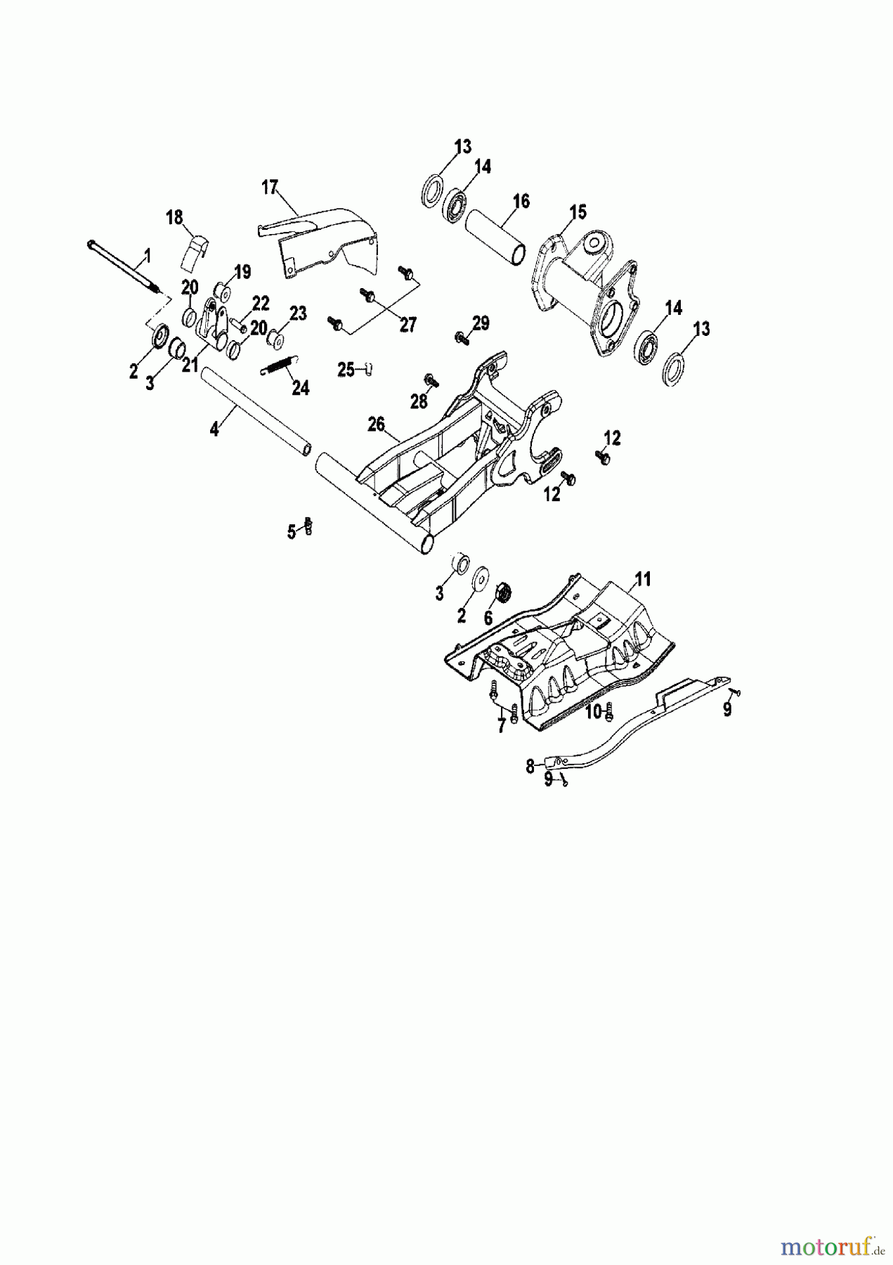  Cub Cadet Quads SS 230 36AA135R603  (2009) Rear rocker arm