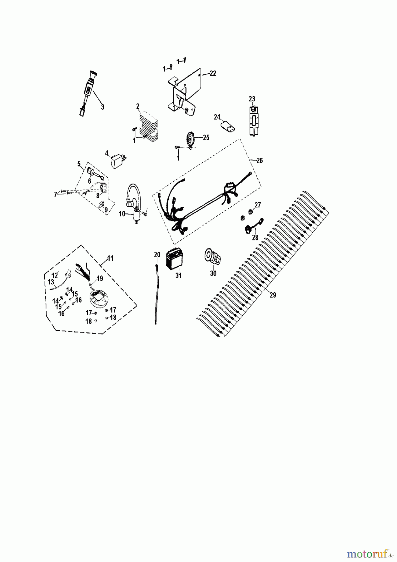 Cub Cadet Quads SS 230 36AA135R603 (2009) Electric parts