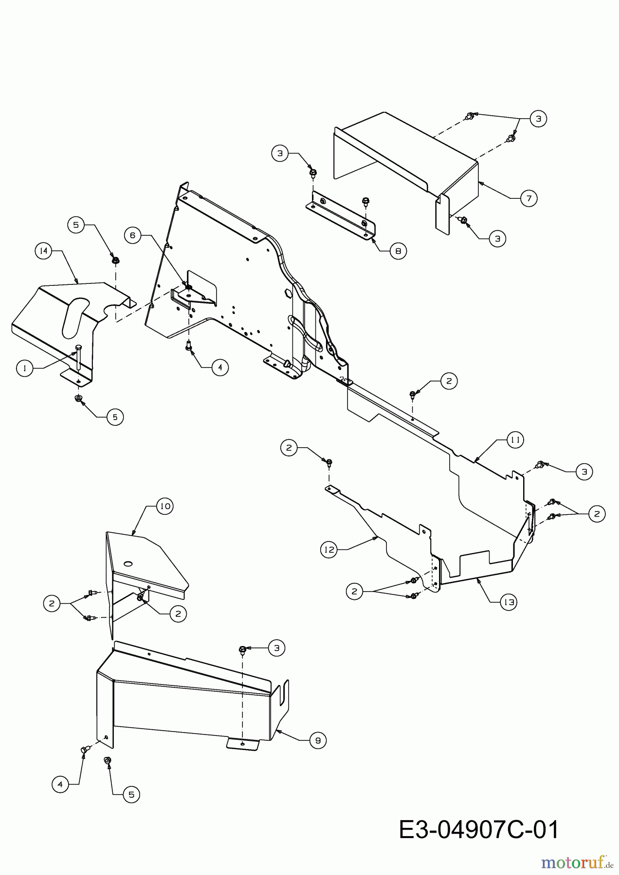  Cub Cadet Lawn tractors CC 1024 RD-N 13MI51AN403  (2011) Covers mowing deck N (41