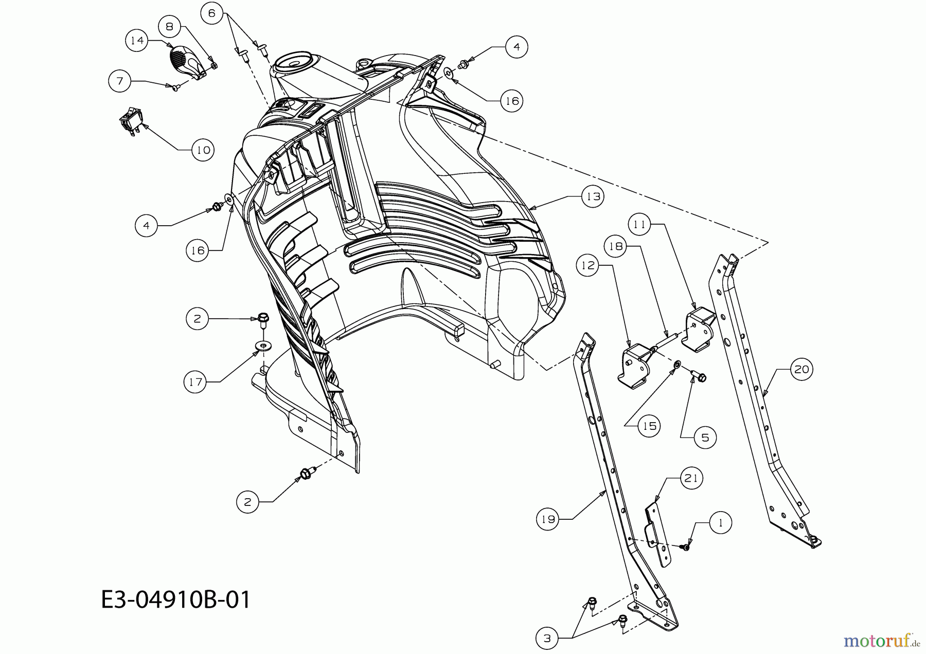  Gutbrod Lawn tractors GLX 92 SHL-SK 13AF51GI490  (2010) Dashboard