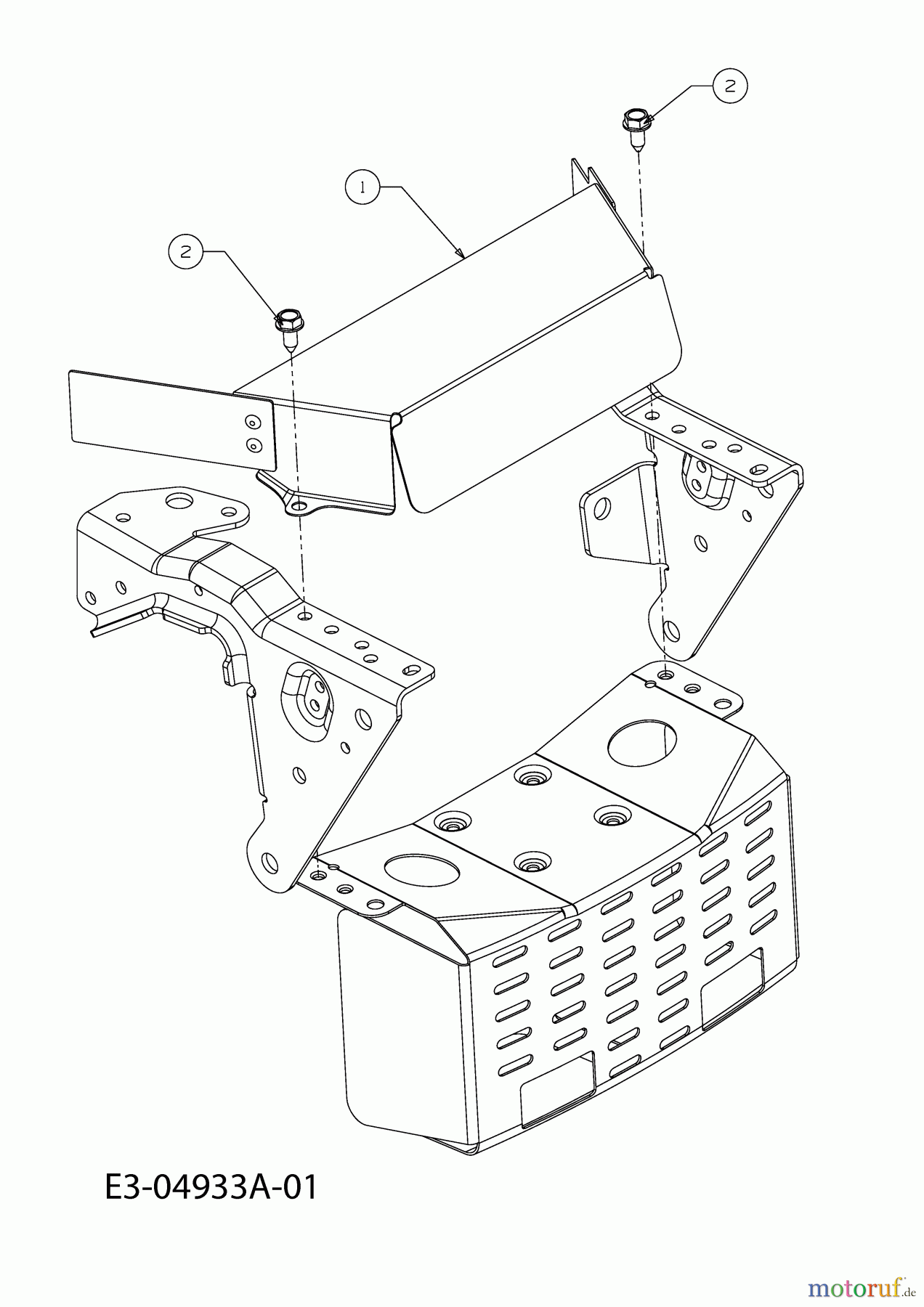  Silverline Lawn tractors 200/105 H 13AT513N486  (2009) Heat shield