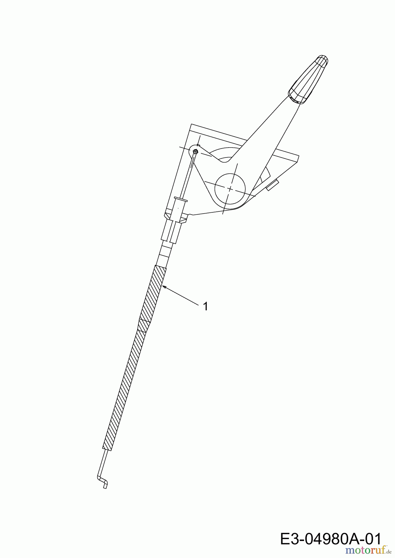  MTD Lawn tractors 20/46 13AT77KT308  (2011) Throttle cable