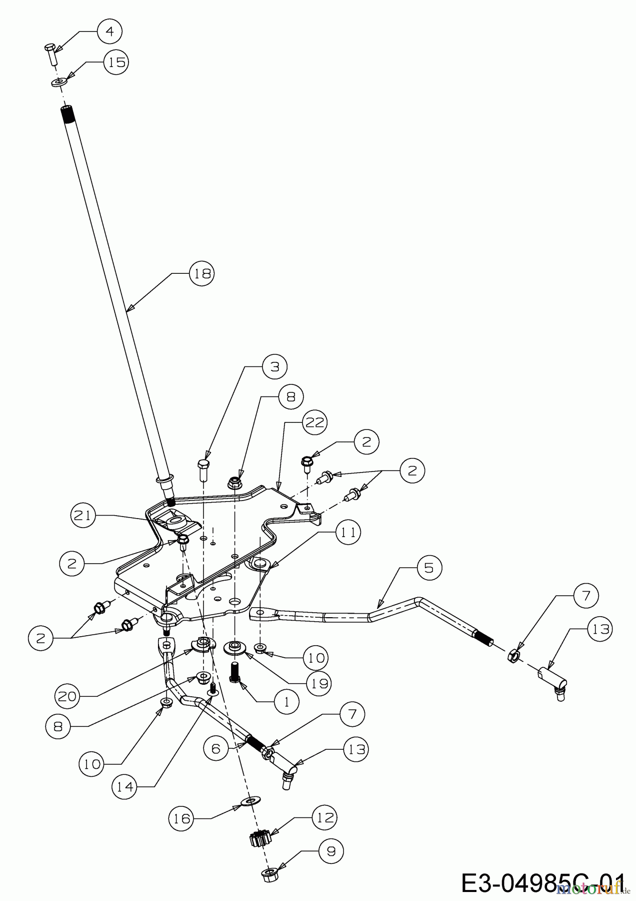  WOLF-Garten Expert Lawn tractors Expert 105.175 A 13HD90WN650  (2014) Steering