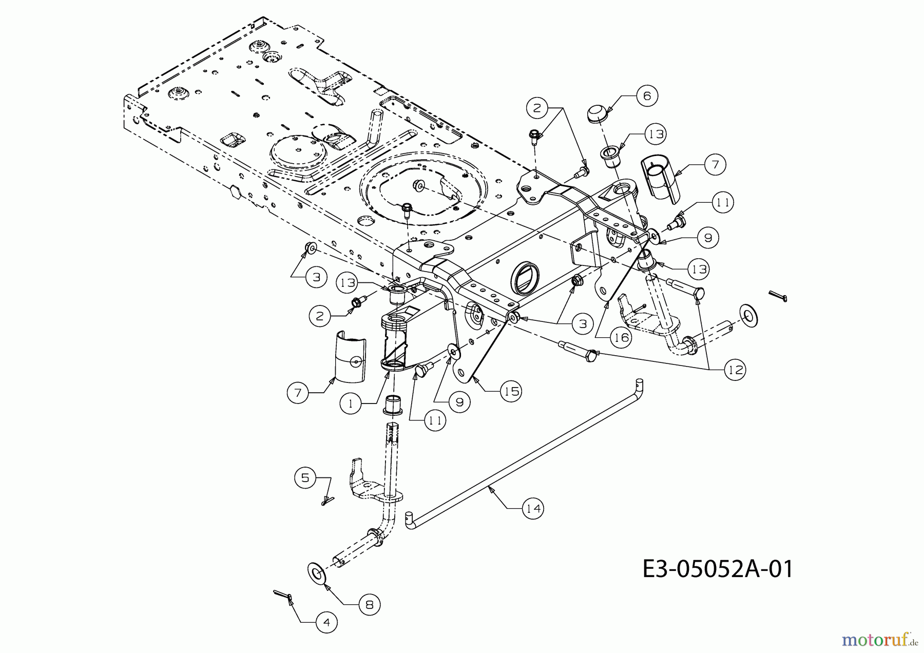  MTD Lawn tractors LC 145 13AM773C600  (2009) Front axle