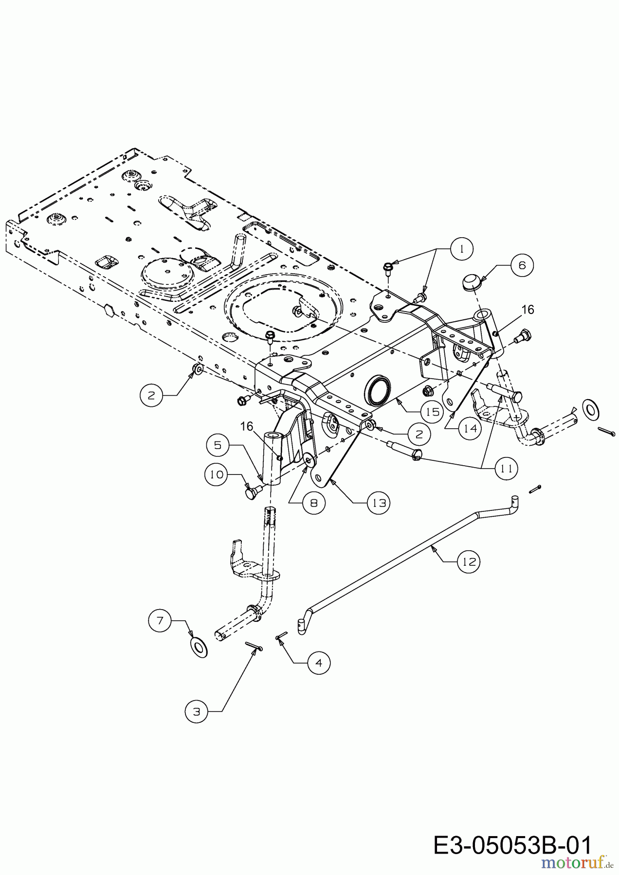 Black Edition Lawn tractors 247-105 Twin H 13AU717N615 (2012) Front axle