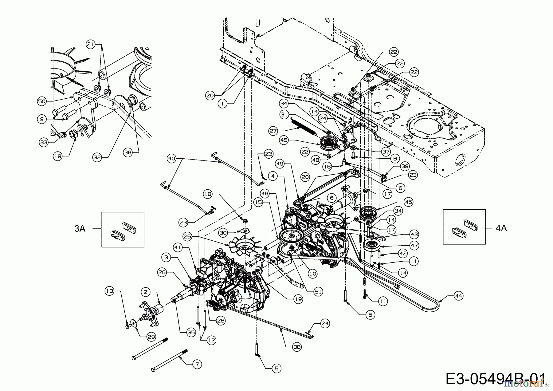  Cub Cadet Zero Turn All Rounder 1050 17AI9BKP603  (2013) Drive system