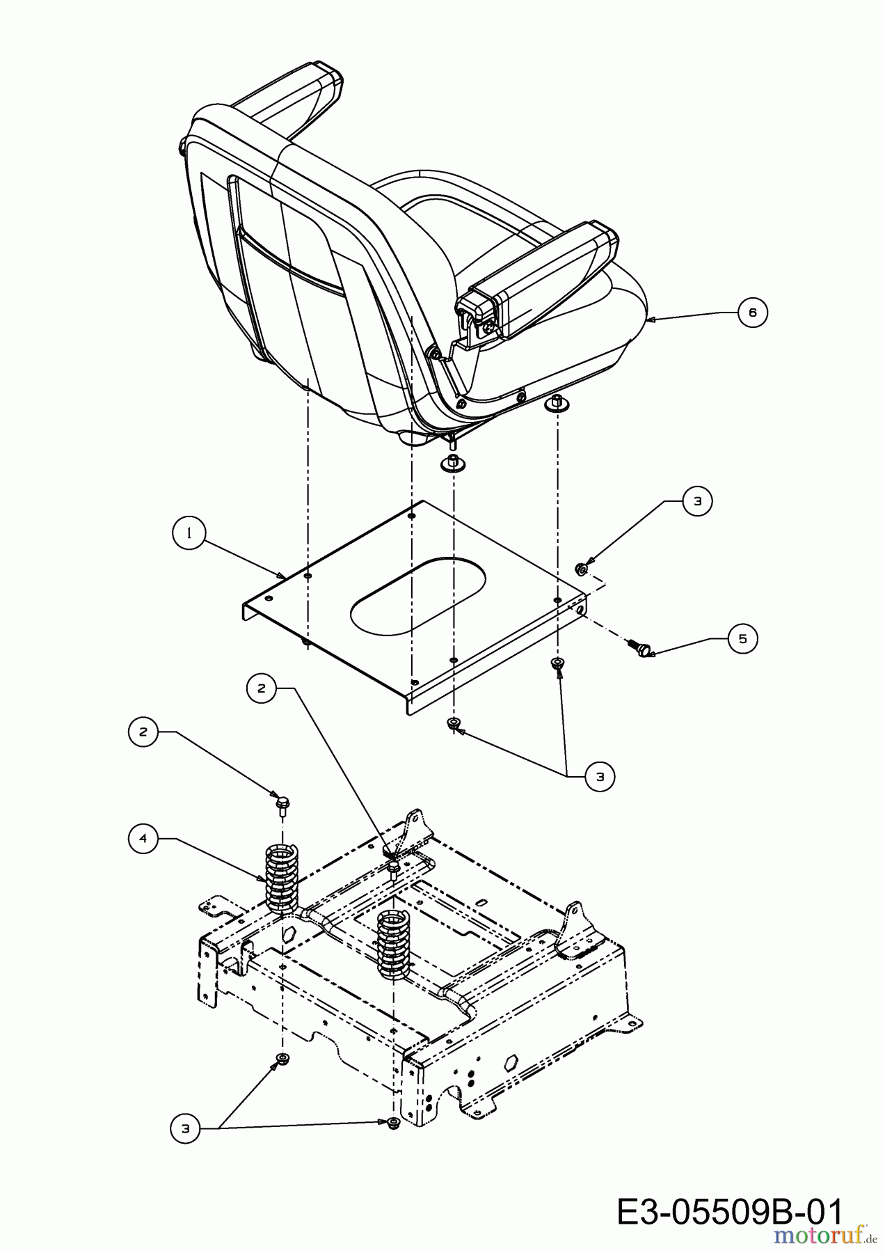 Cub Cadet Zero Turn Z-Force 48 S 17AI5BHB603 (2011) Seat