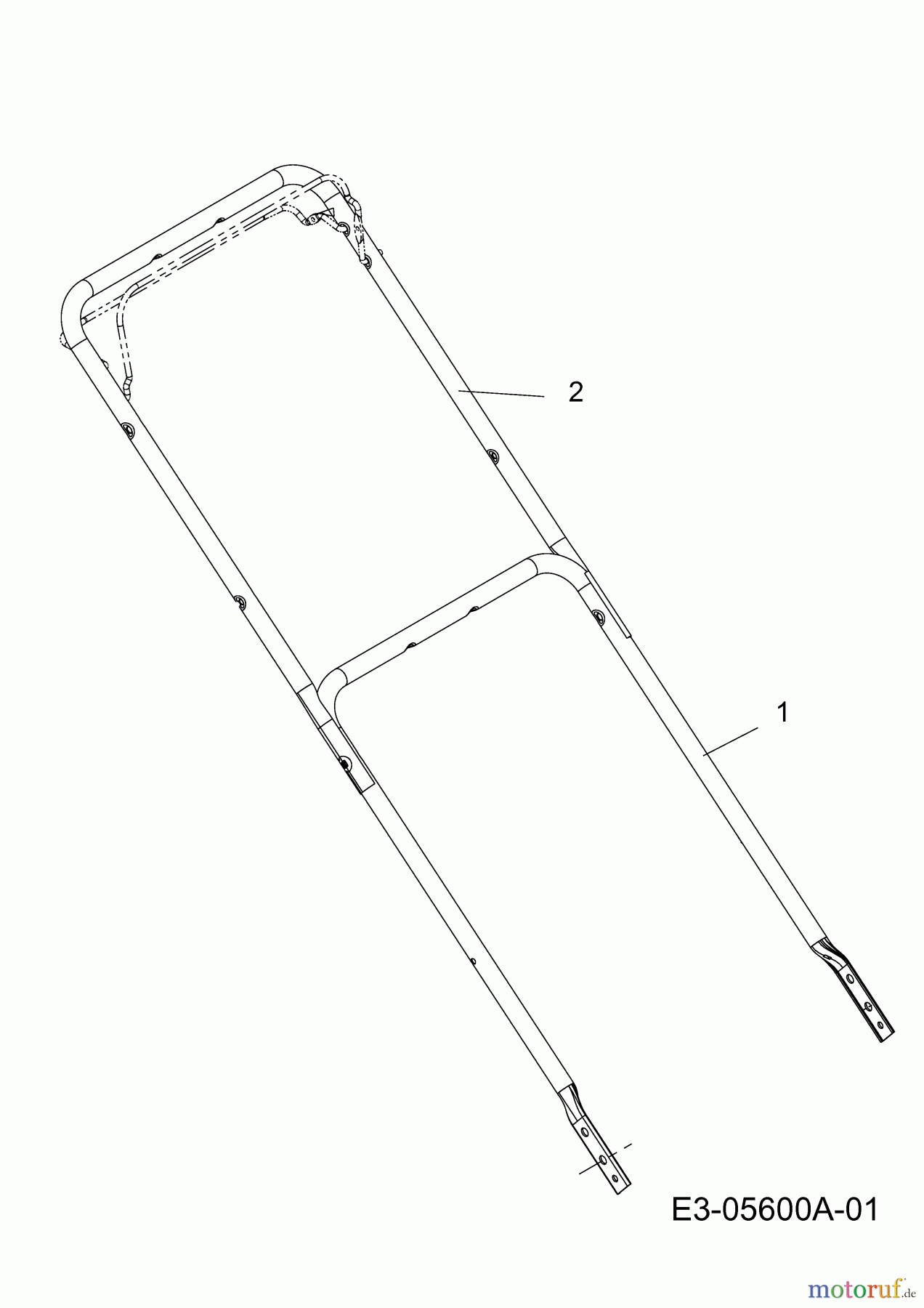  MTD untill 2011 Petrol mower self propelled SP 56 SD 12A-26M1676  (2010) Handle