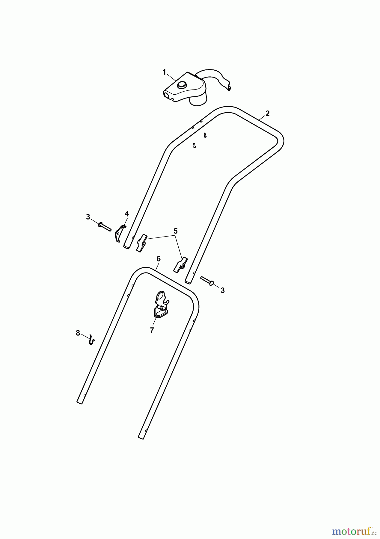  Wolf-Garten Electric mower 2.34 E 4909000 Series E  (2010) Handle