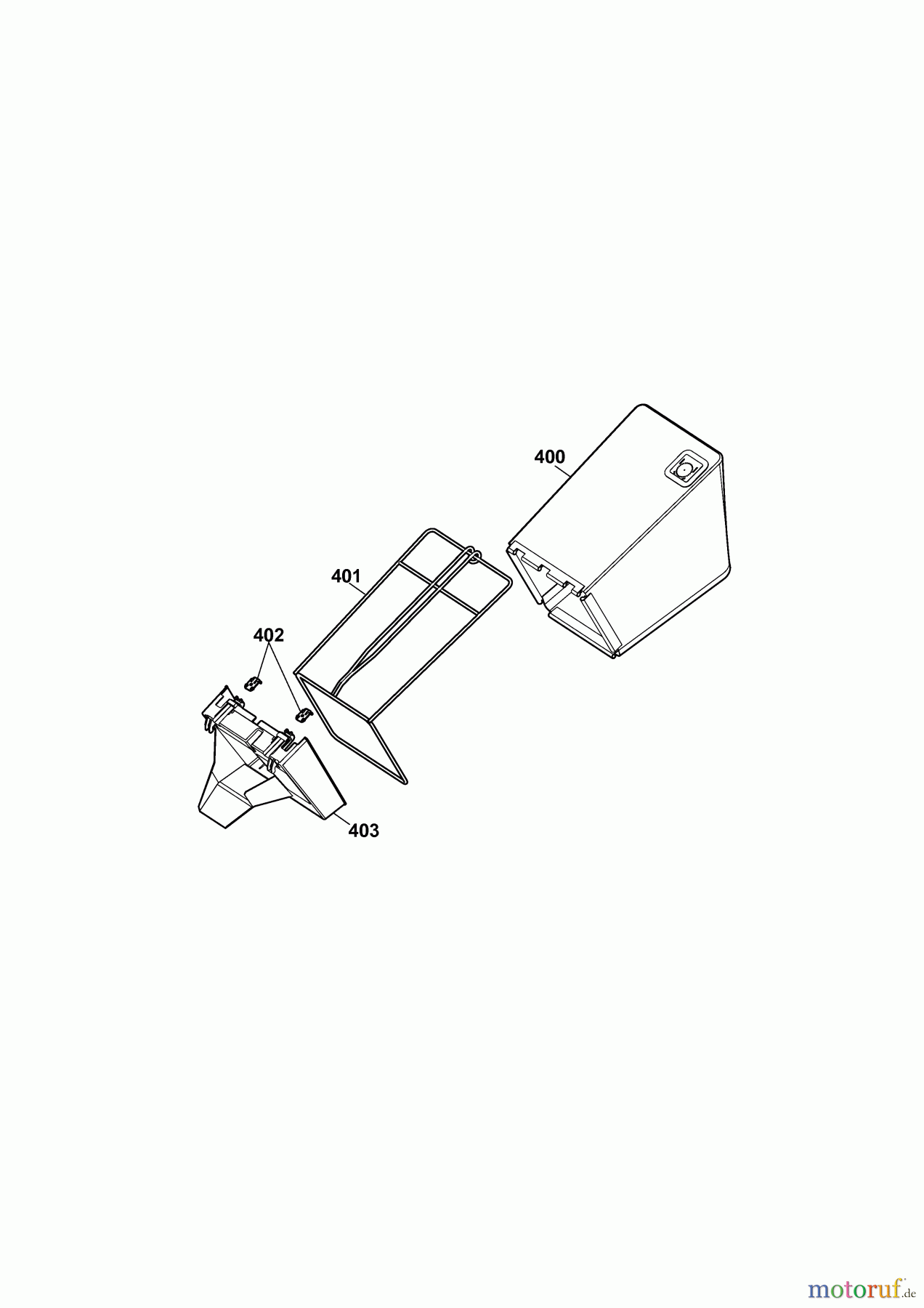  Wolf-Garten Petrol mower self propelled B 46 TBA 4606680 Series G  (2010) Grass bag