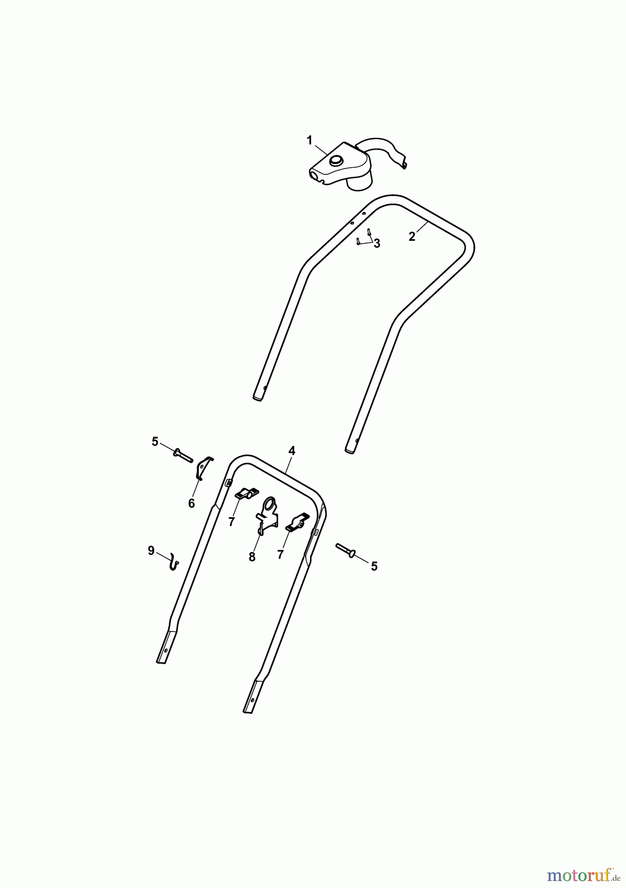  Wolf-Garten Electric mower 2.32 E-1 4905000 Series L  (2010) Handle