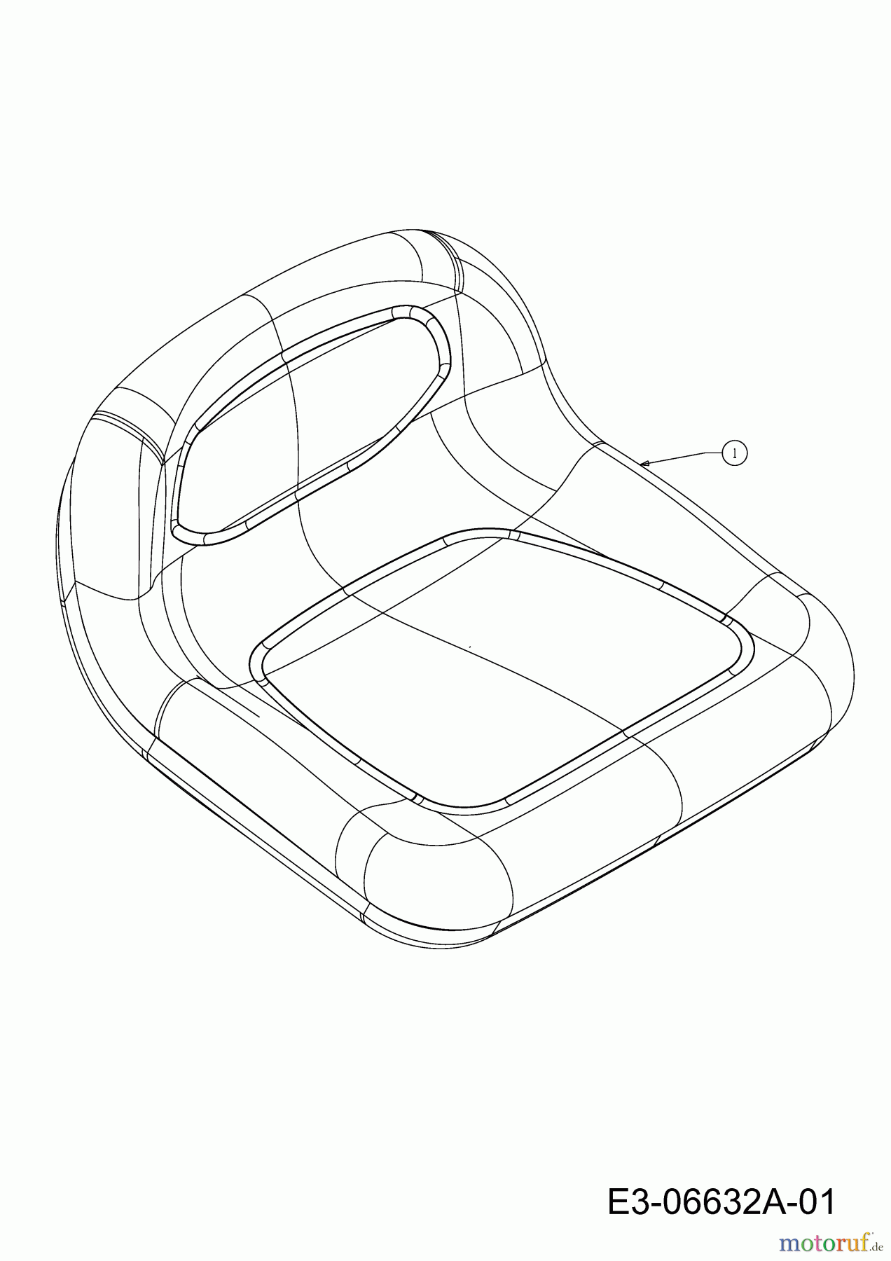  Wolf-Garten Lawn tractors Select 96.130 T 13TH76RF650  (2012) Seat