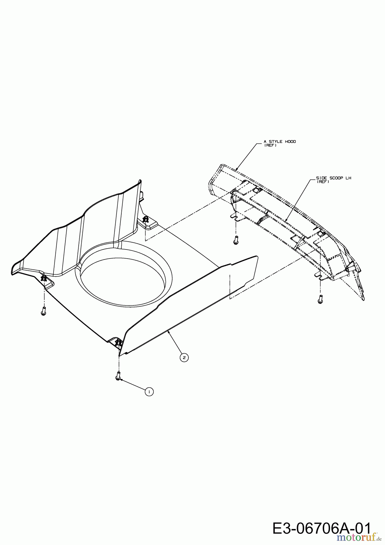  Cub Cadet Lawn tractors CC 1024 KHN 13HI91AN603N  (2014) Engine duct