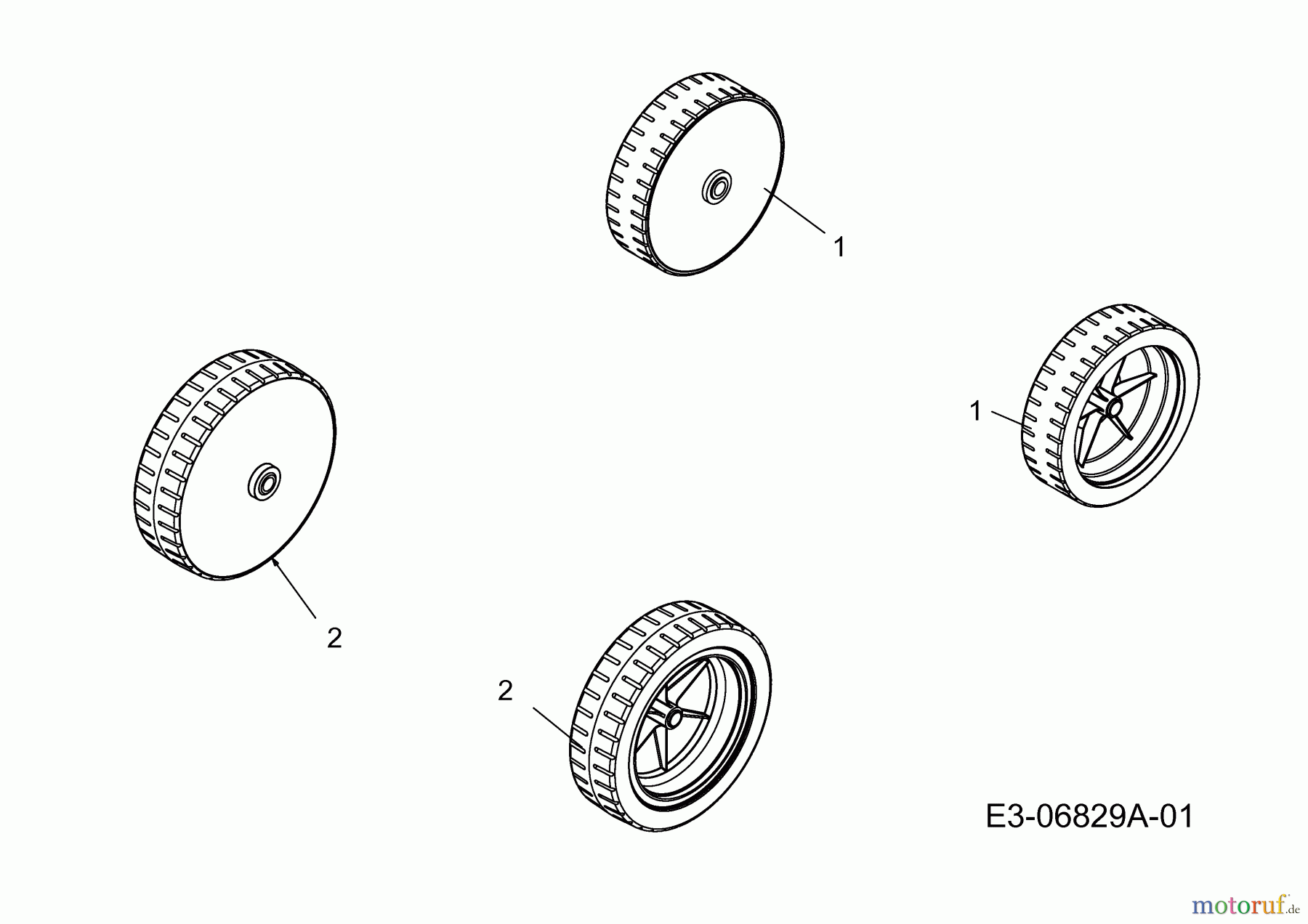 Wolf-Garten Electric mower Ambition 40 E 18D-N4S-650 (2011) Wheels