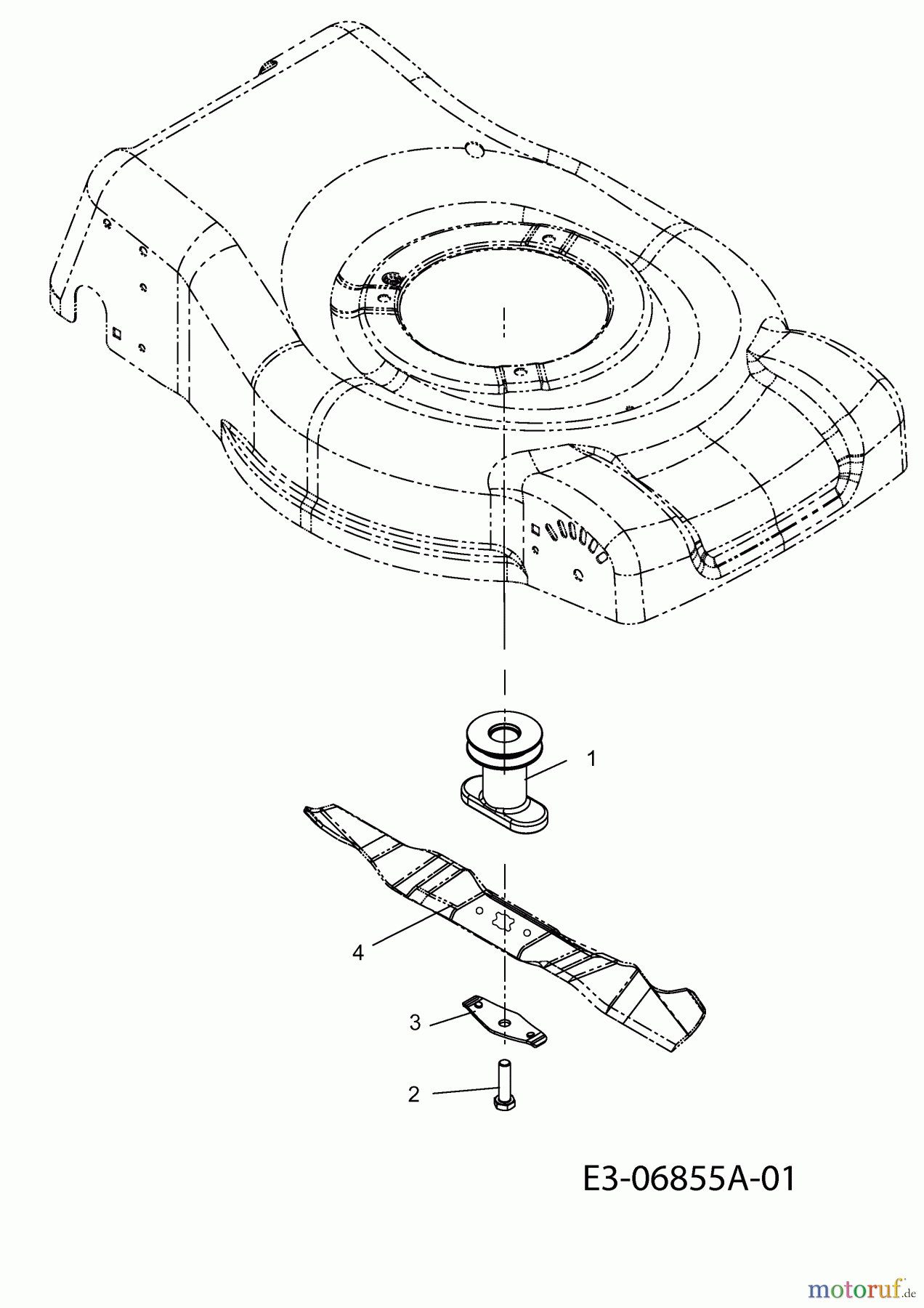  Mr.Gardener Petrol mower self propelled HWD 4046 T 12C-J64M629  (2011) Blade