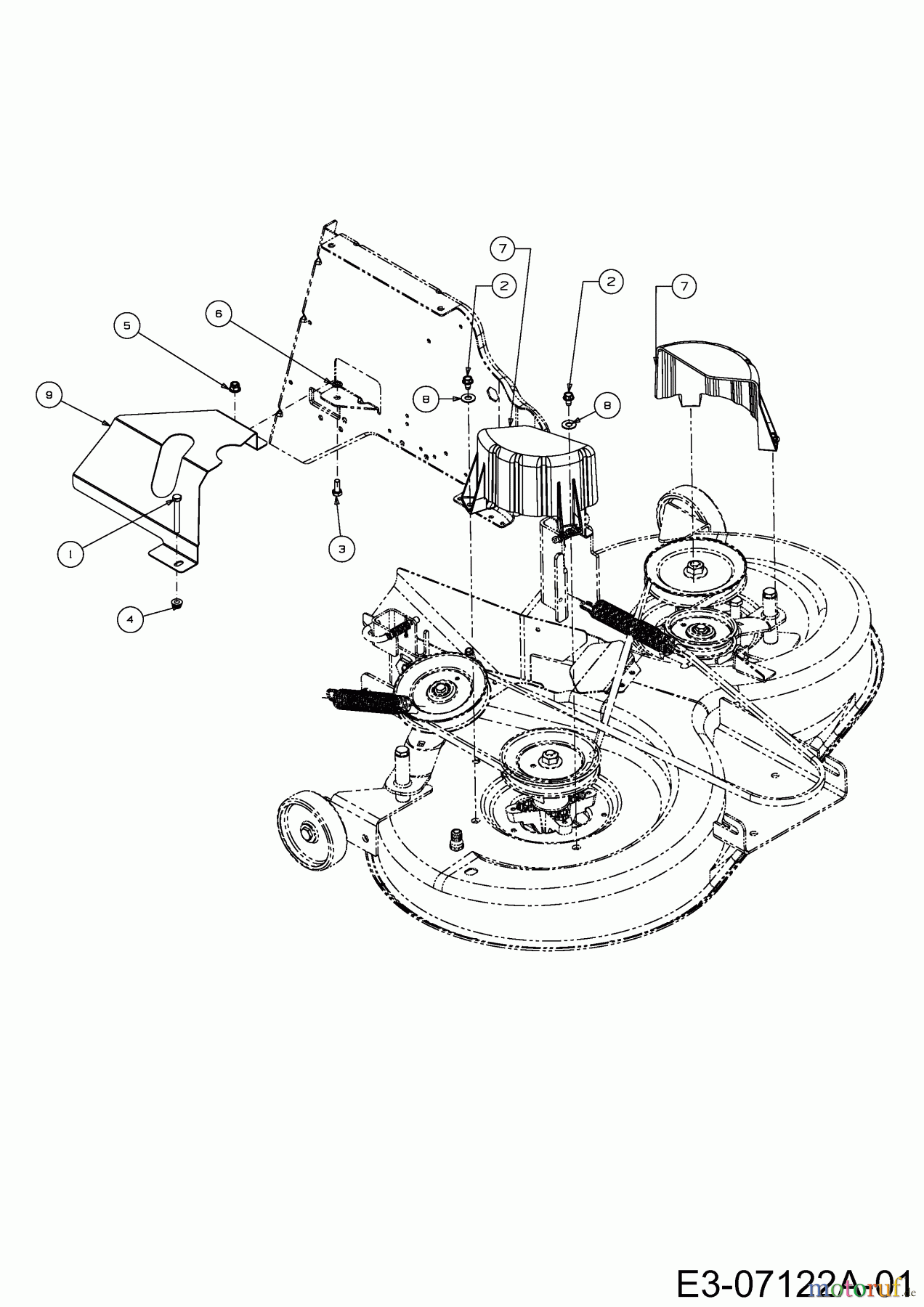  Gutbrod Lawn tractors GLX 105 RHL-SK 13CF51GN690  (2012) Belt cover mowing deck N (40