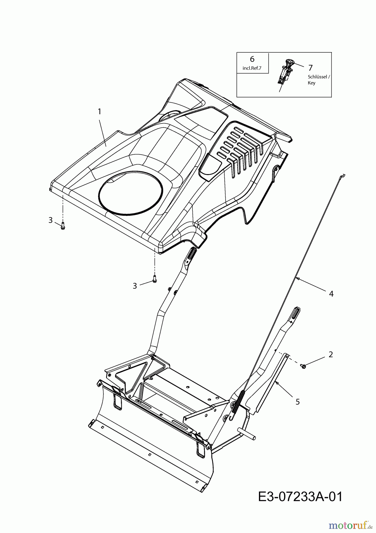  MTD Snow throwers M 53 31A-2M1E678  (2014) Engine shroud