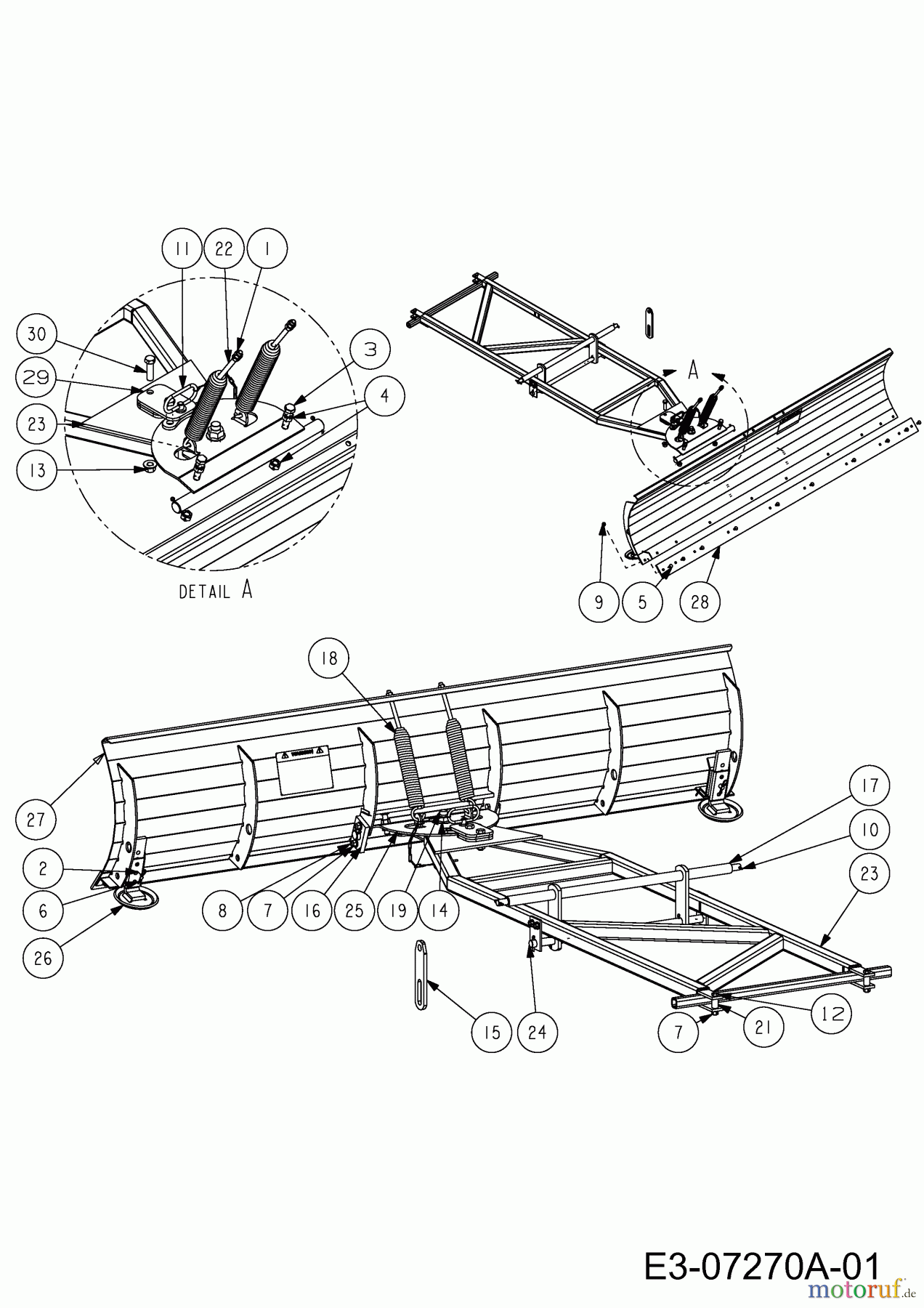 MTD Accessories Accessories Zero Turn Snow blade for Tank S (72