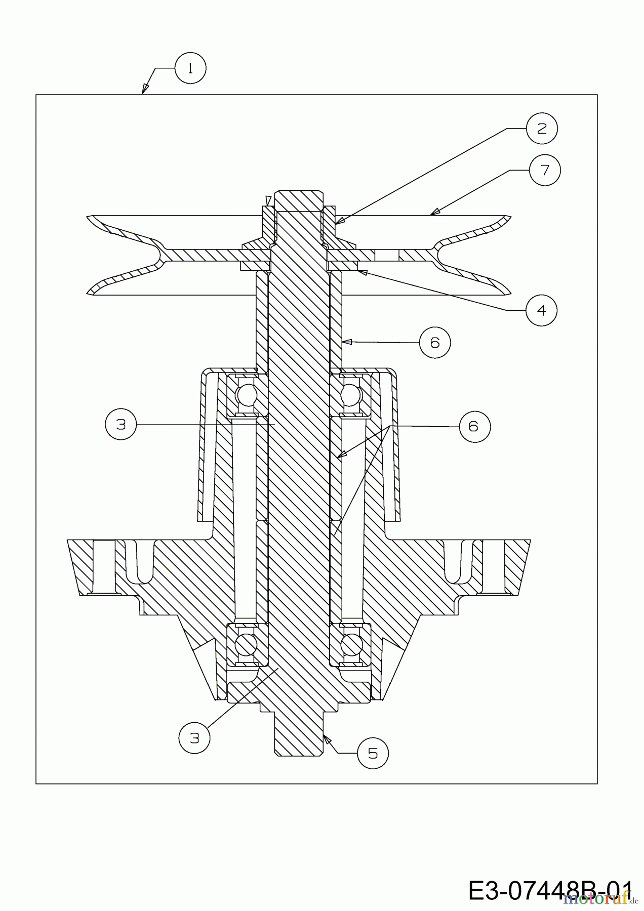  Greenbase Lawn tractors V 180 I 13HT99KE618  (2016) Spindle 618-0409C