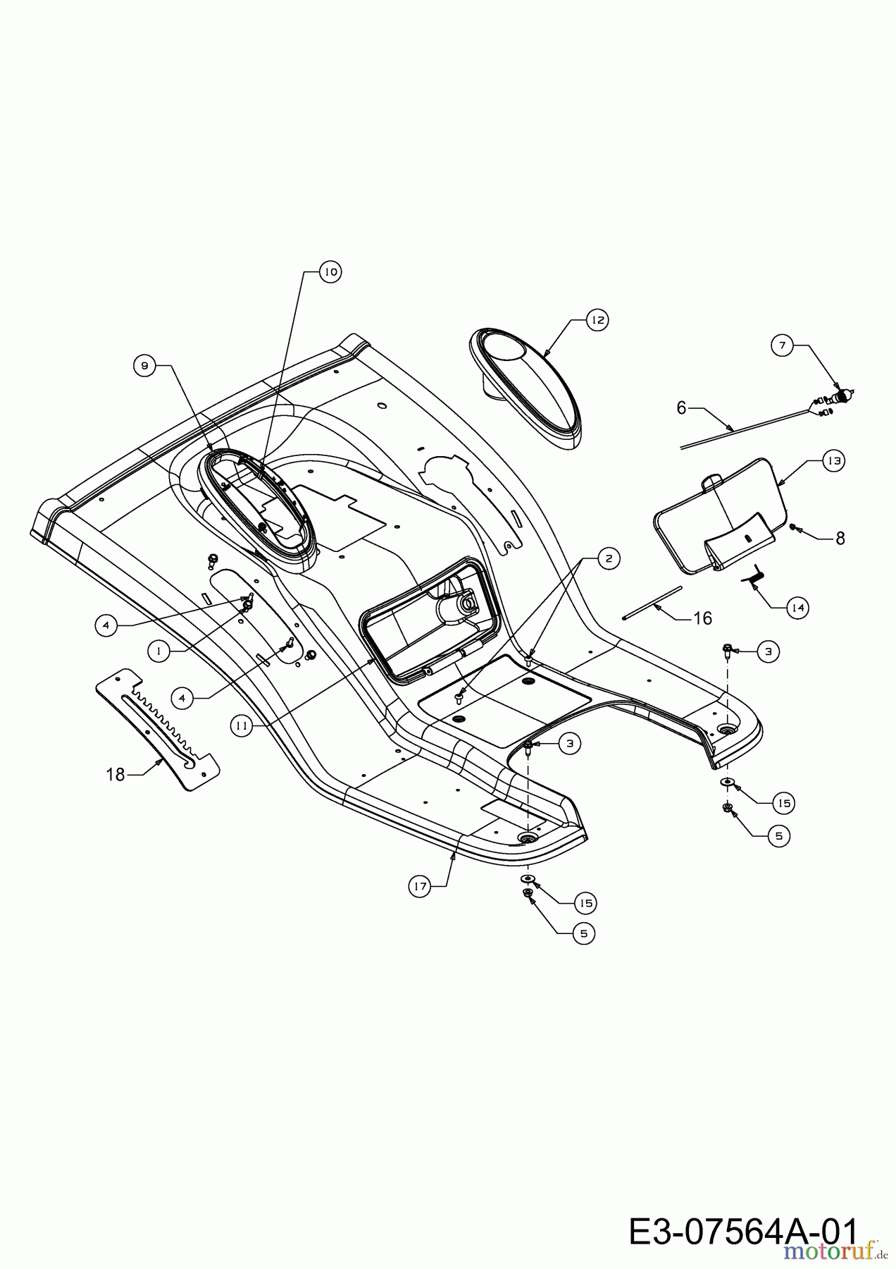  Cub Cadet Lawn tractors CC 1018 KHN 13AG91AN603  (2012) Fender