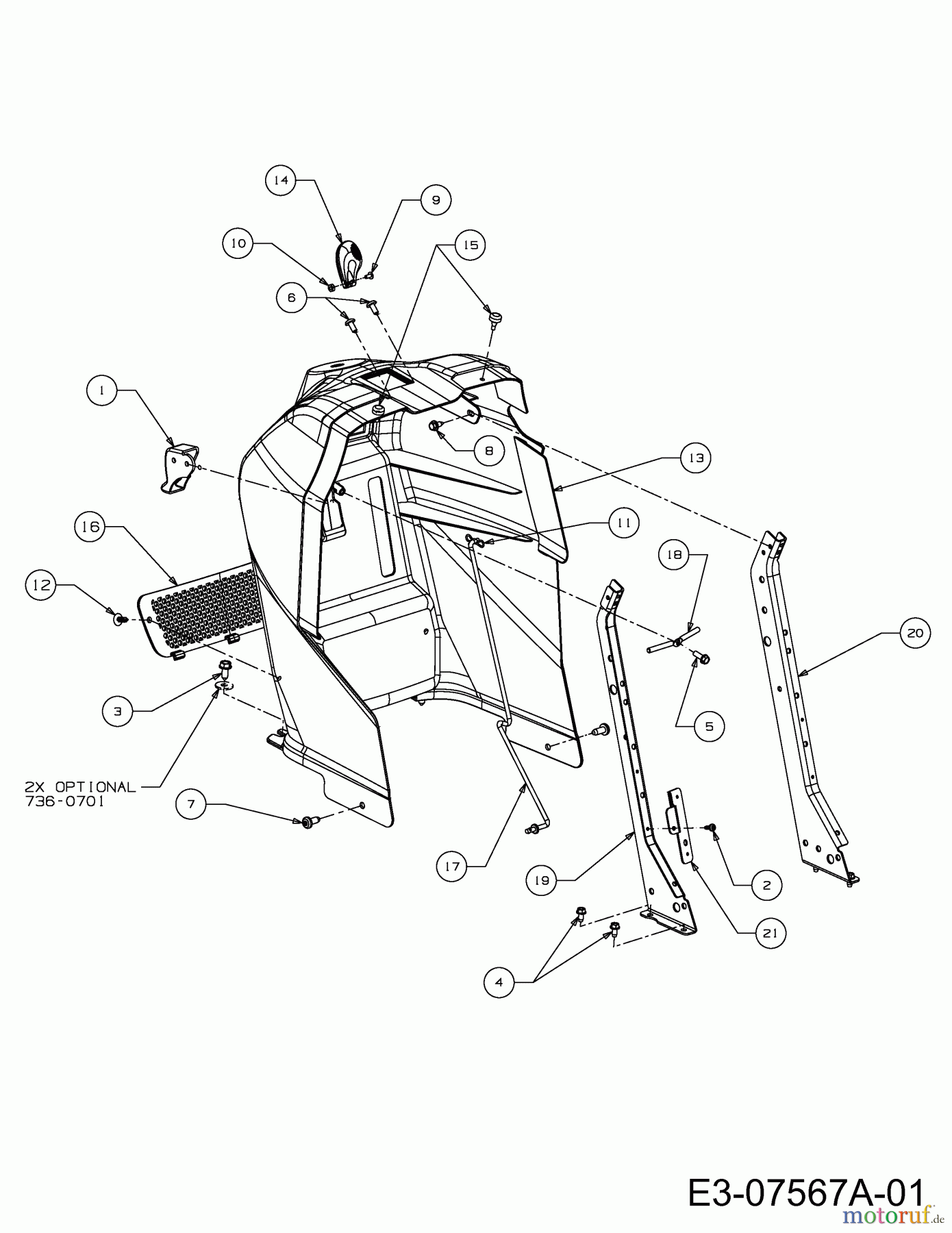 WOLF-Garten Expert Lawn tractors Expert 92.220 H 13AF91WI650 (2012) Dashboard