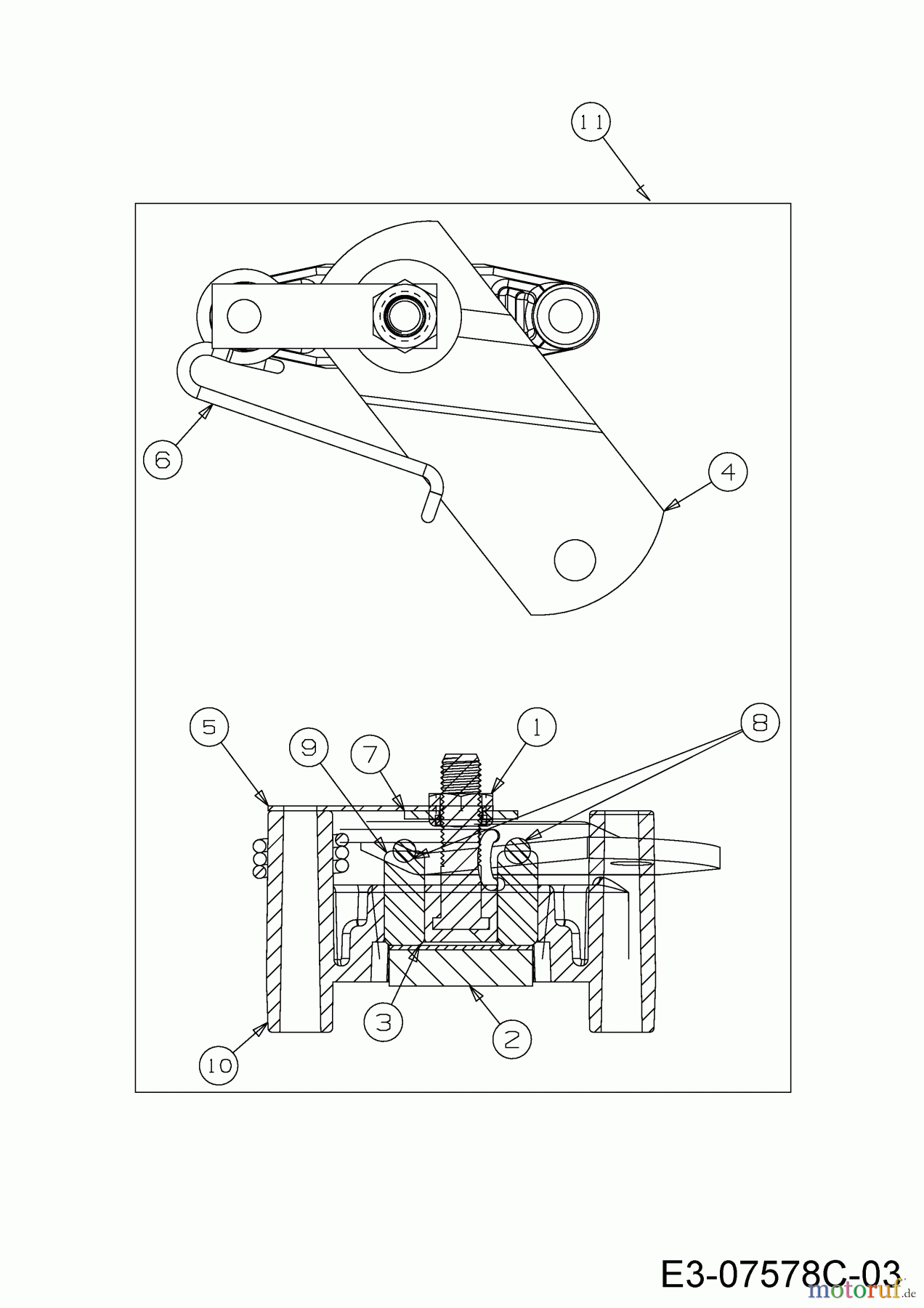  WOLF-Garten Expert Lawn tractors Expert 105.165 A 13HN90WN650  (2015) Brake