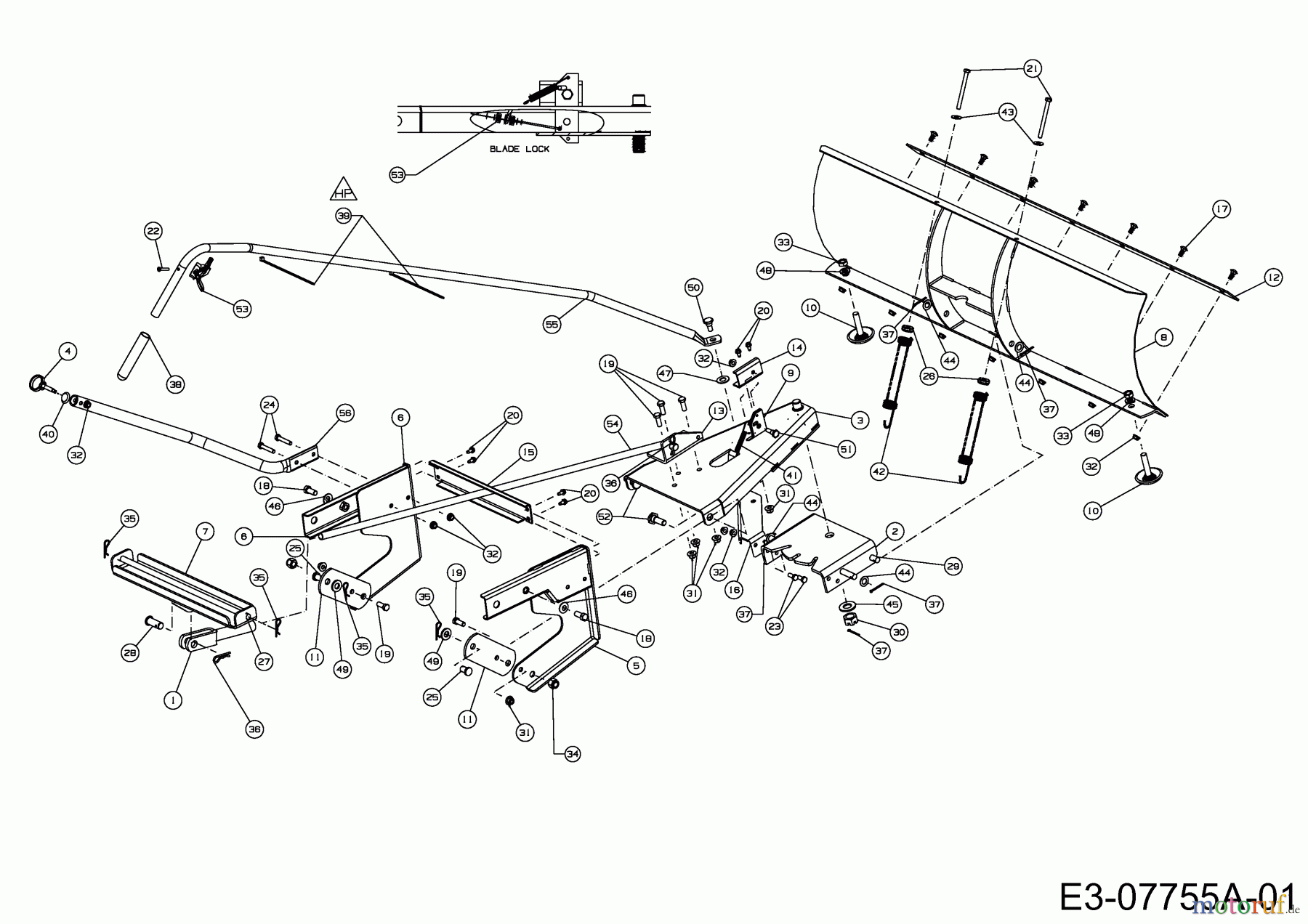 MTD Accessories Accessories garden and lawn tractors Snow blade for GTX 2100 19A40022100 (2012) Basic machine