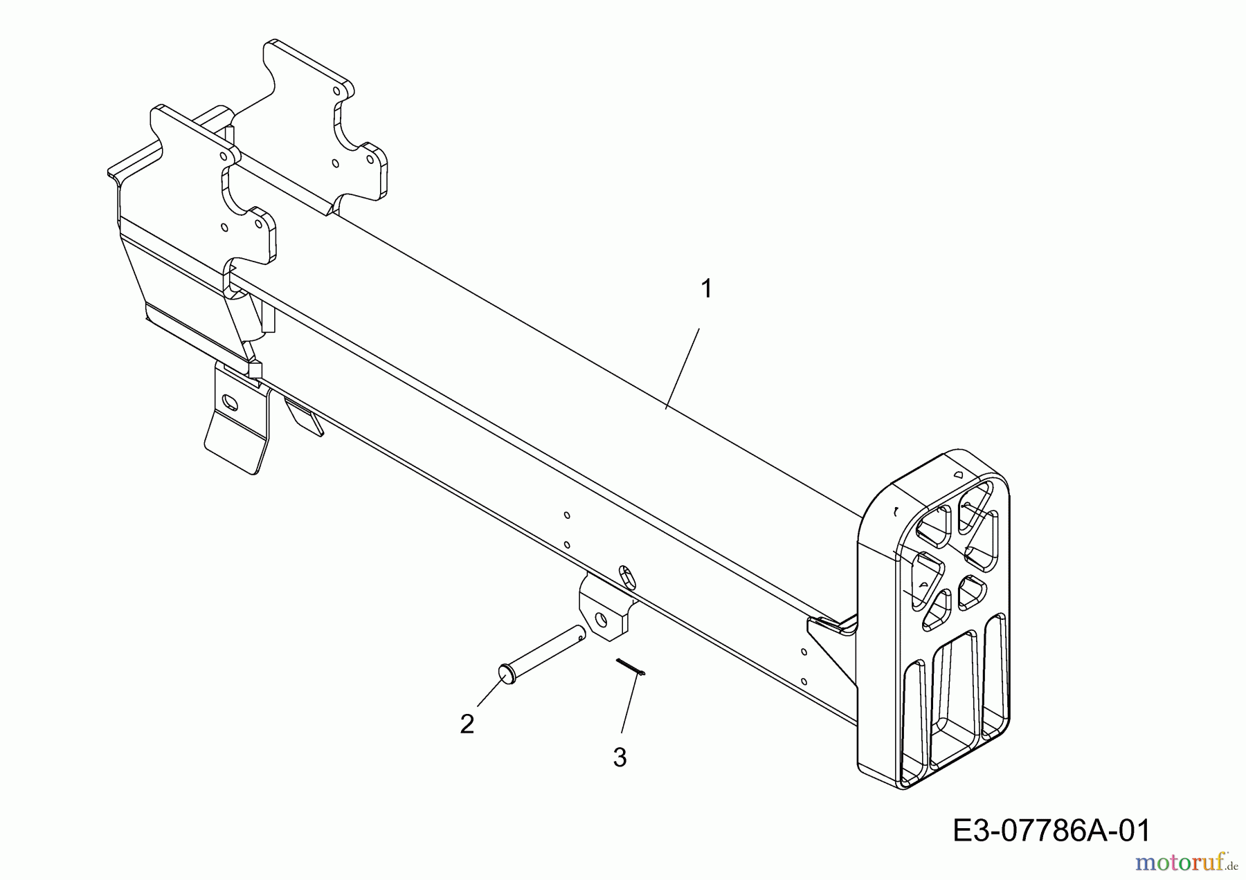 MTD Log splitter LS 550 24AI550C678 (2015) Beam assy.