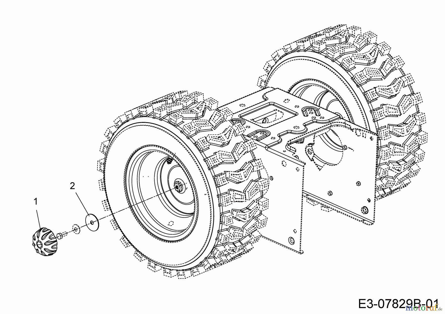  WOLF-Garten Expert Snow throwers Expert 7190 HD 31AY55SY650  (2018) Hub caps