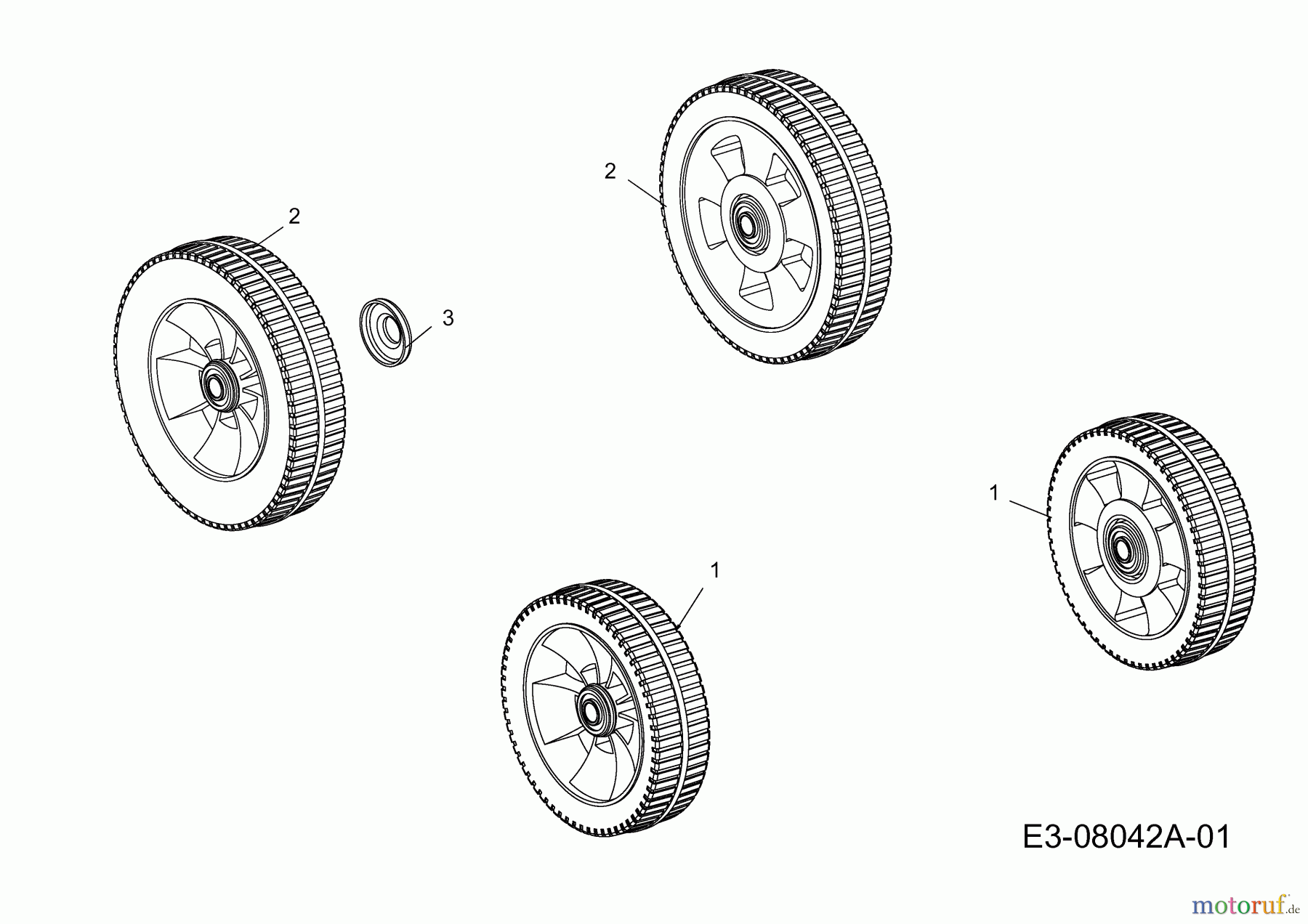 Petrol mower Regal MNC 11A-E10V633 (2013) Wheels