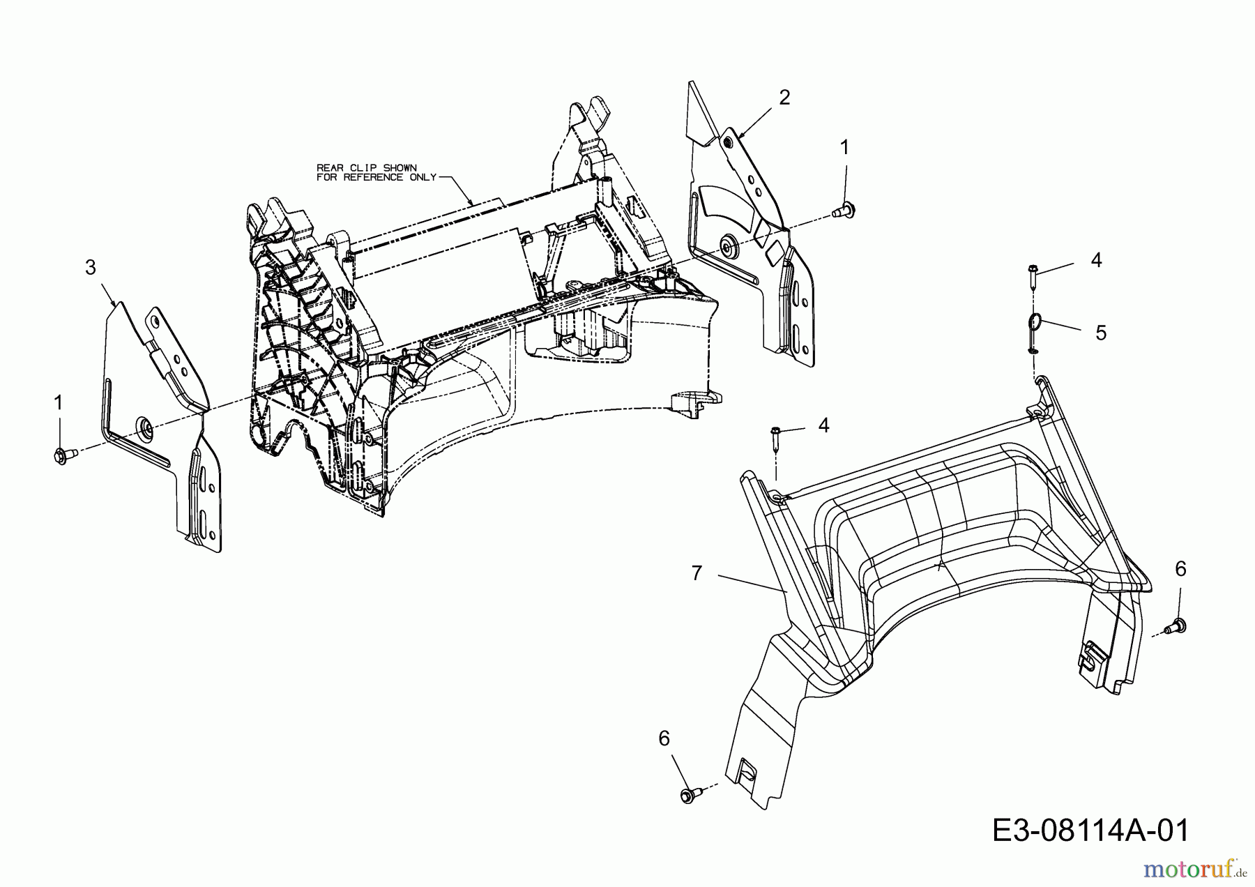  Mr.Gardener Petrol mower HW 42 B 11A-LL5B629  (2015) Rear baffle